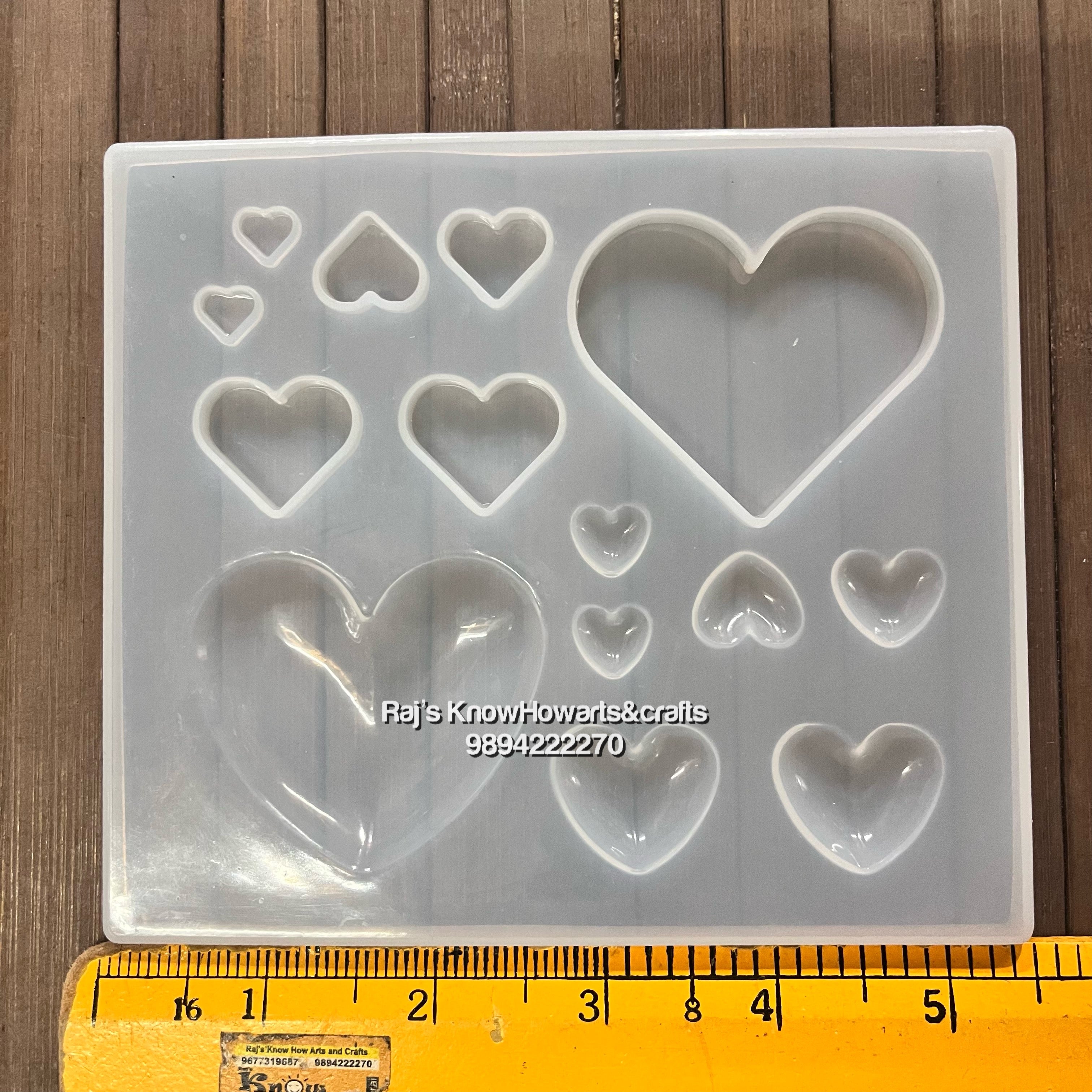 Heart set Resin Mold