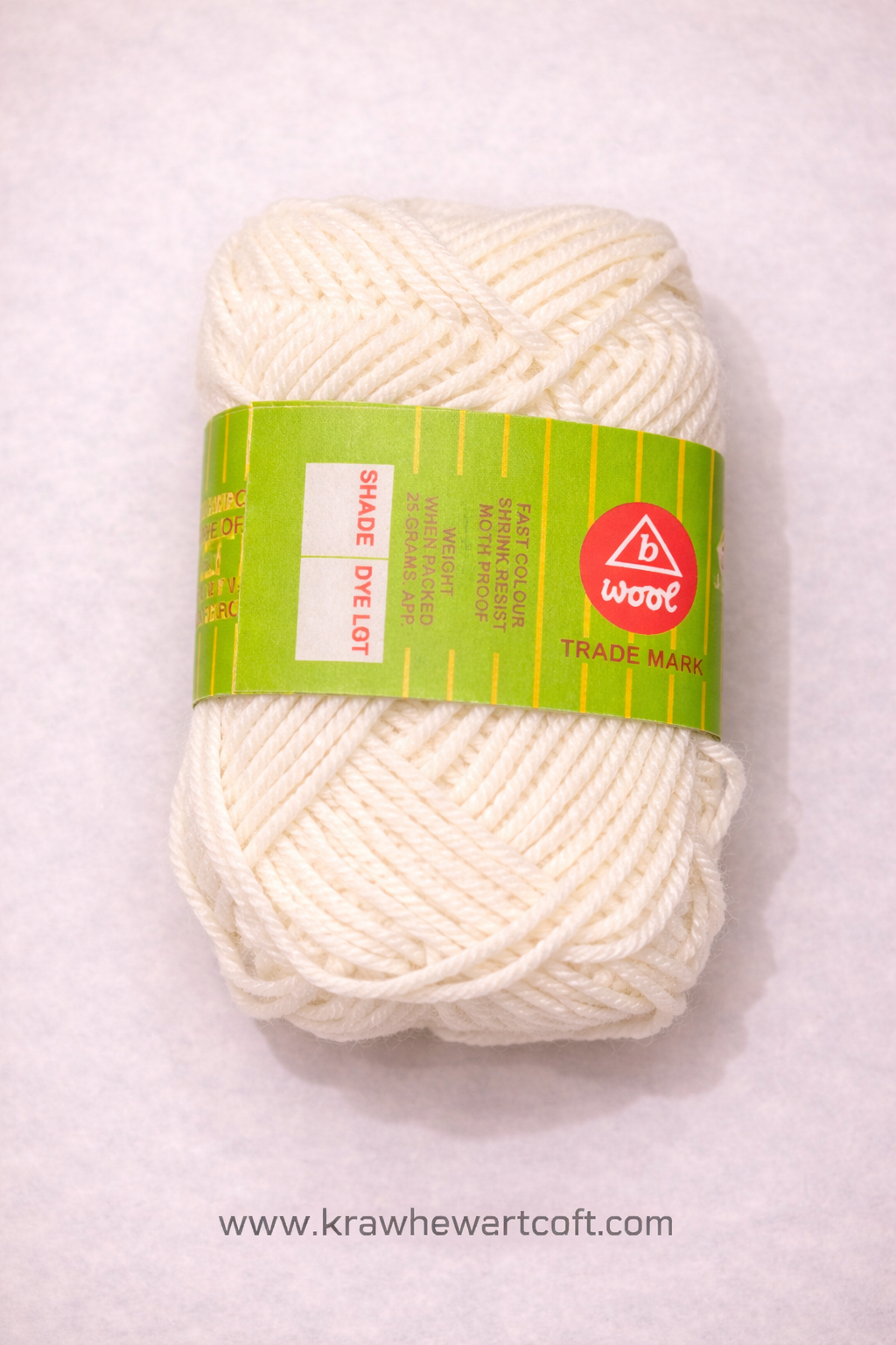 Half White Woolen thread – KnowHowArtCraft