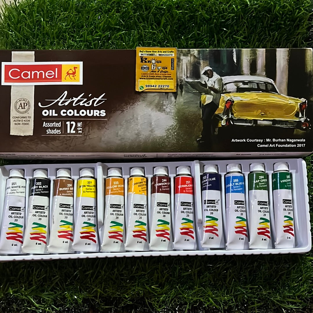 Artist Oil Color 9ml-12 colors in 1 box