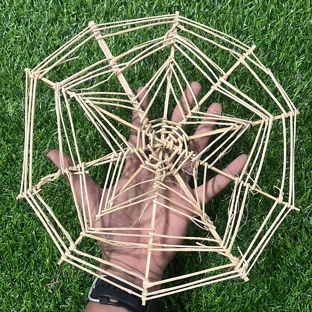 DIY Bamboo spider web craft ideas for kids