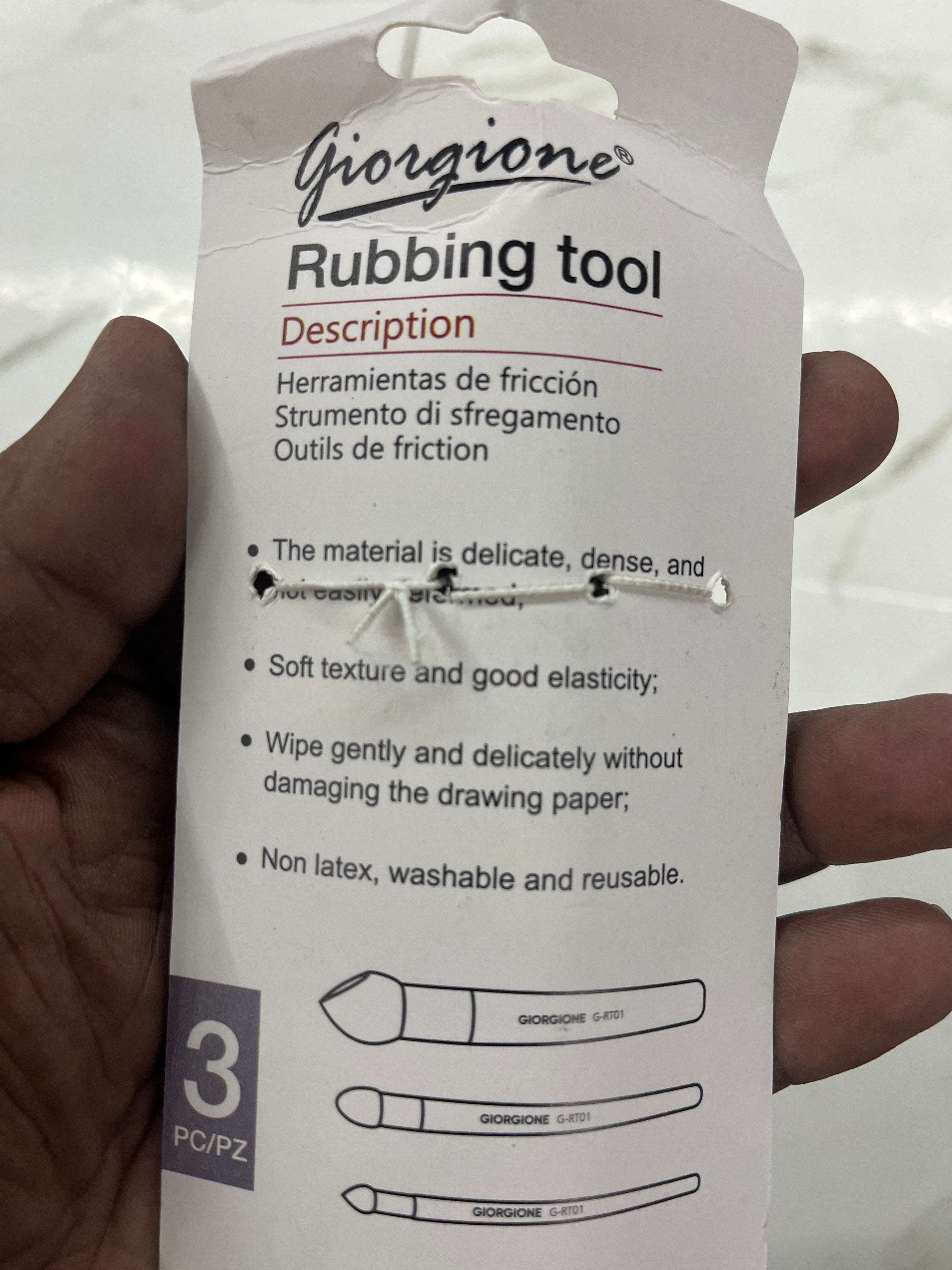 Rubbing brush tool for Pencil sketching