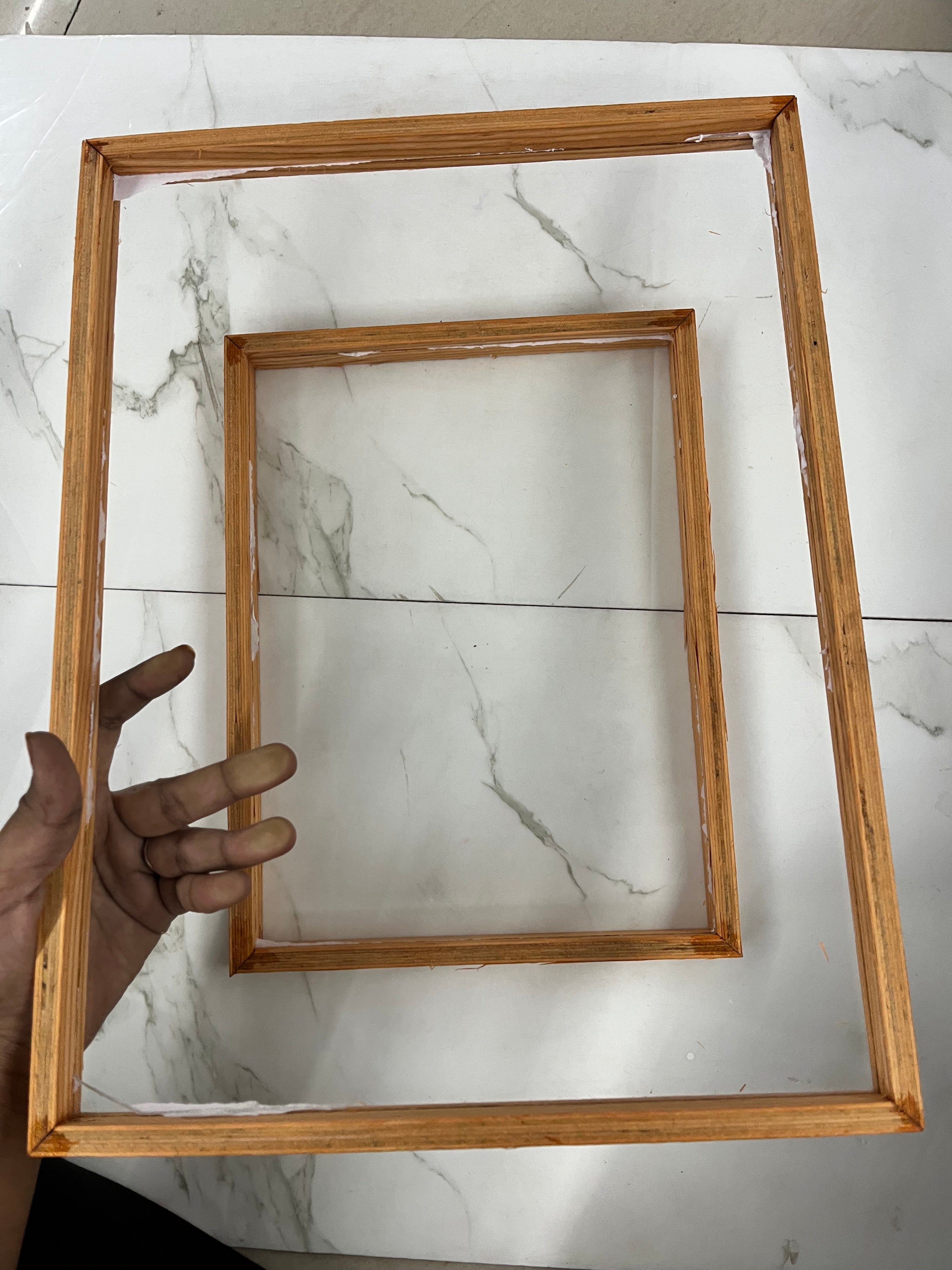 Transparent Acrylic tray set 2x18” 2x8” (Set of 2)