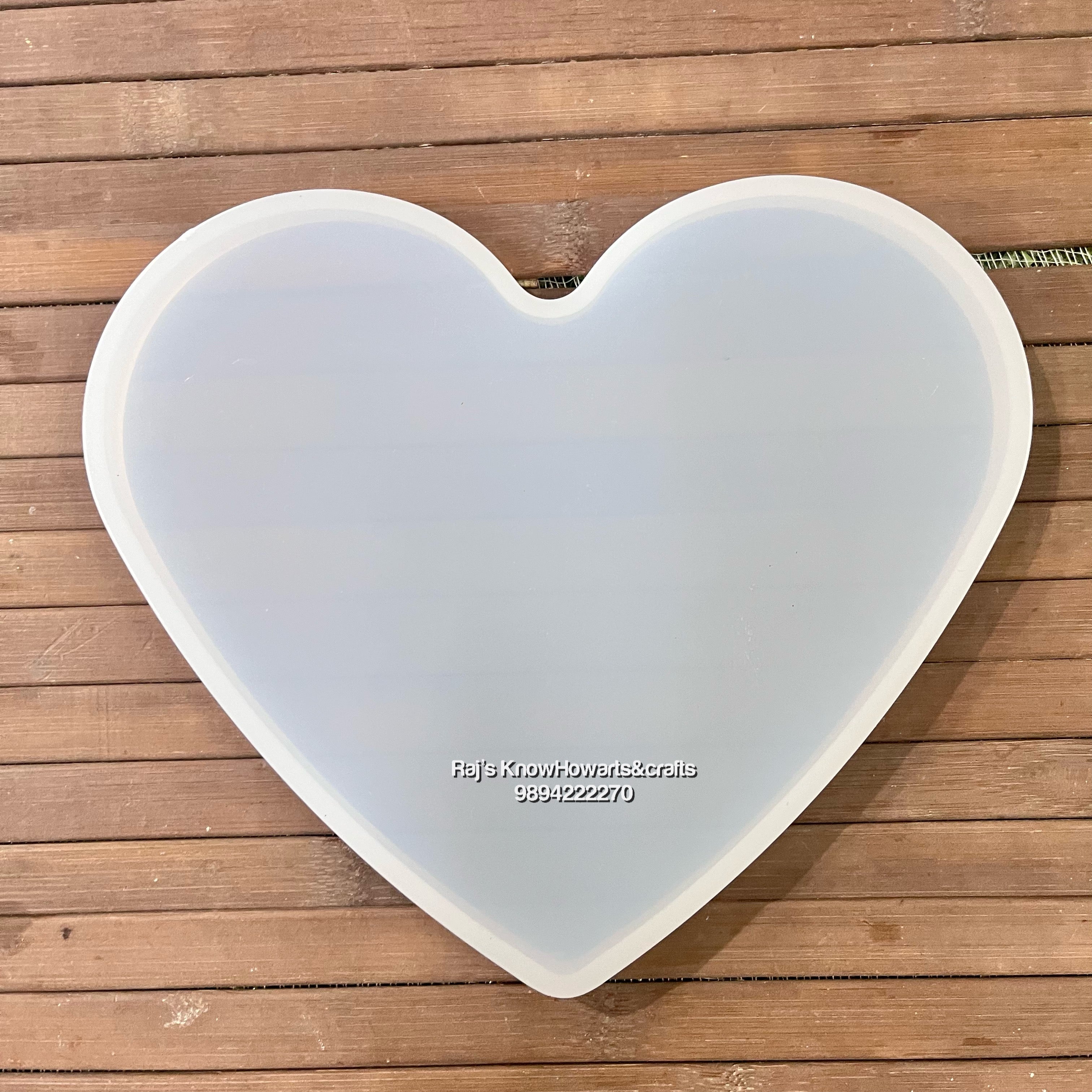 7 inch Heart Resin mold