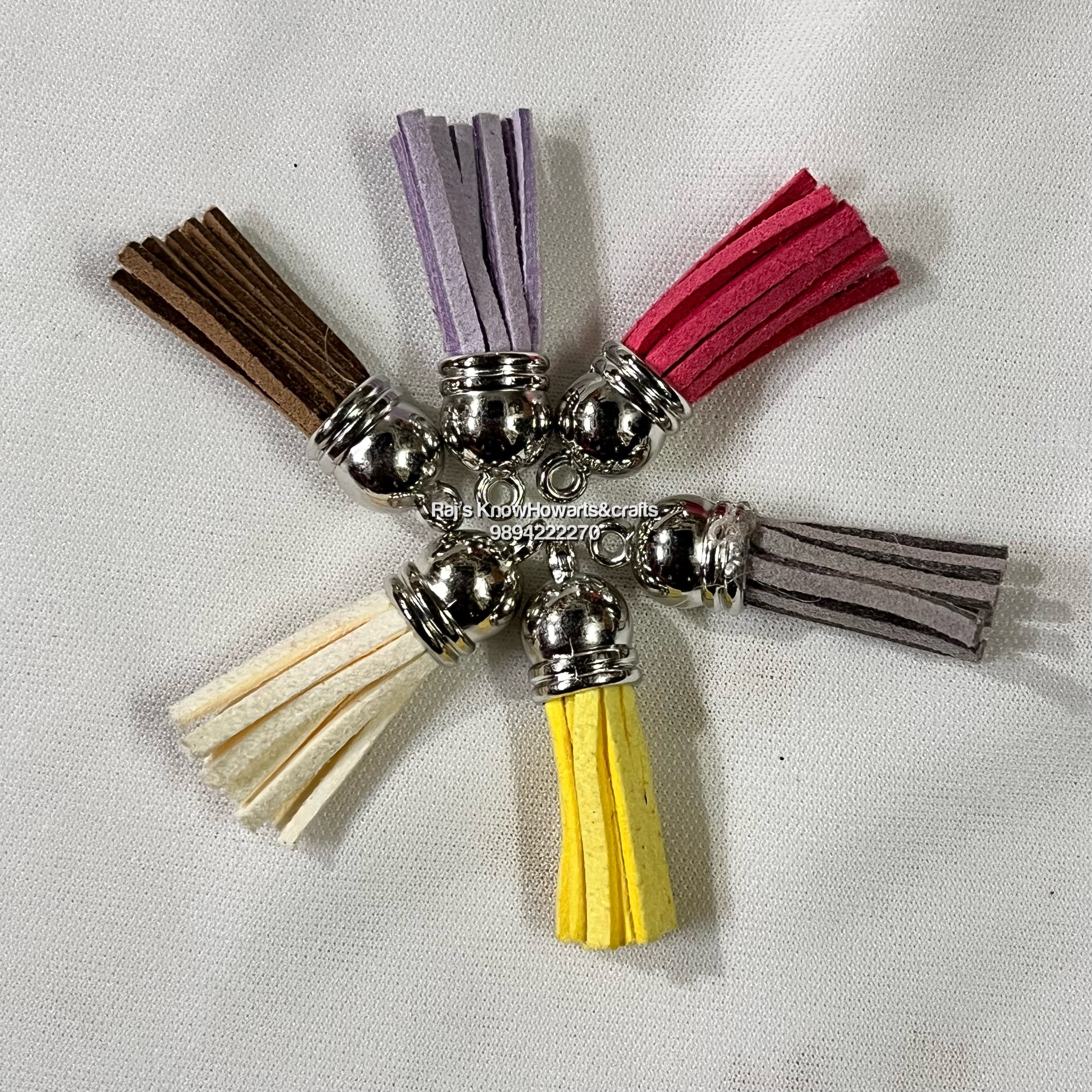 Assorted colourful Tassels  - 5 pc