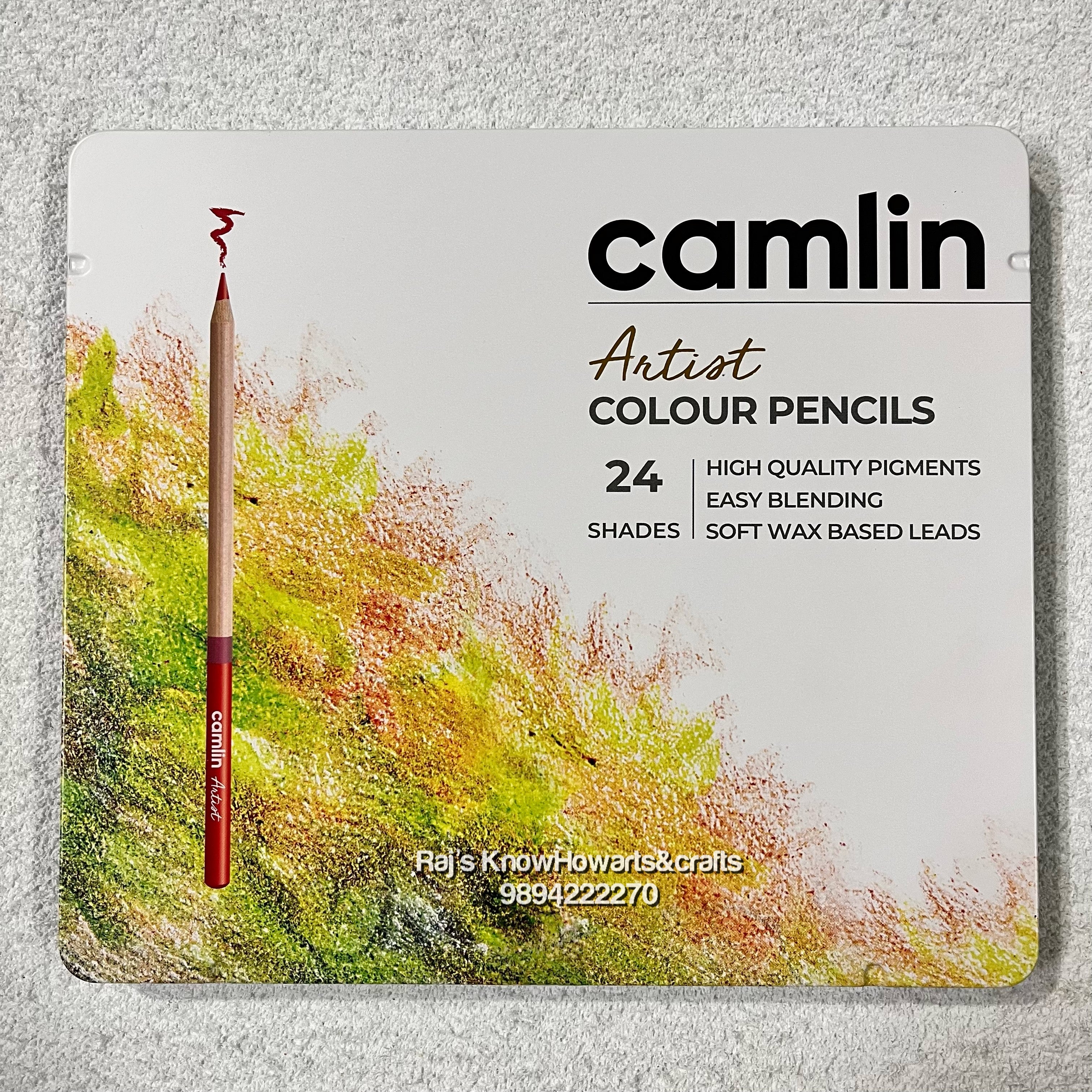 Camlin artist colour pencils 24 shades