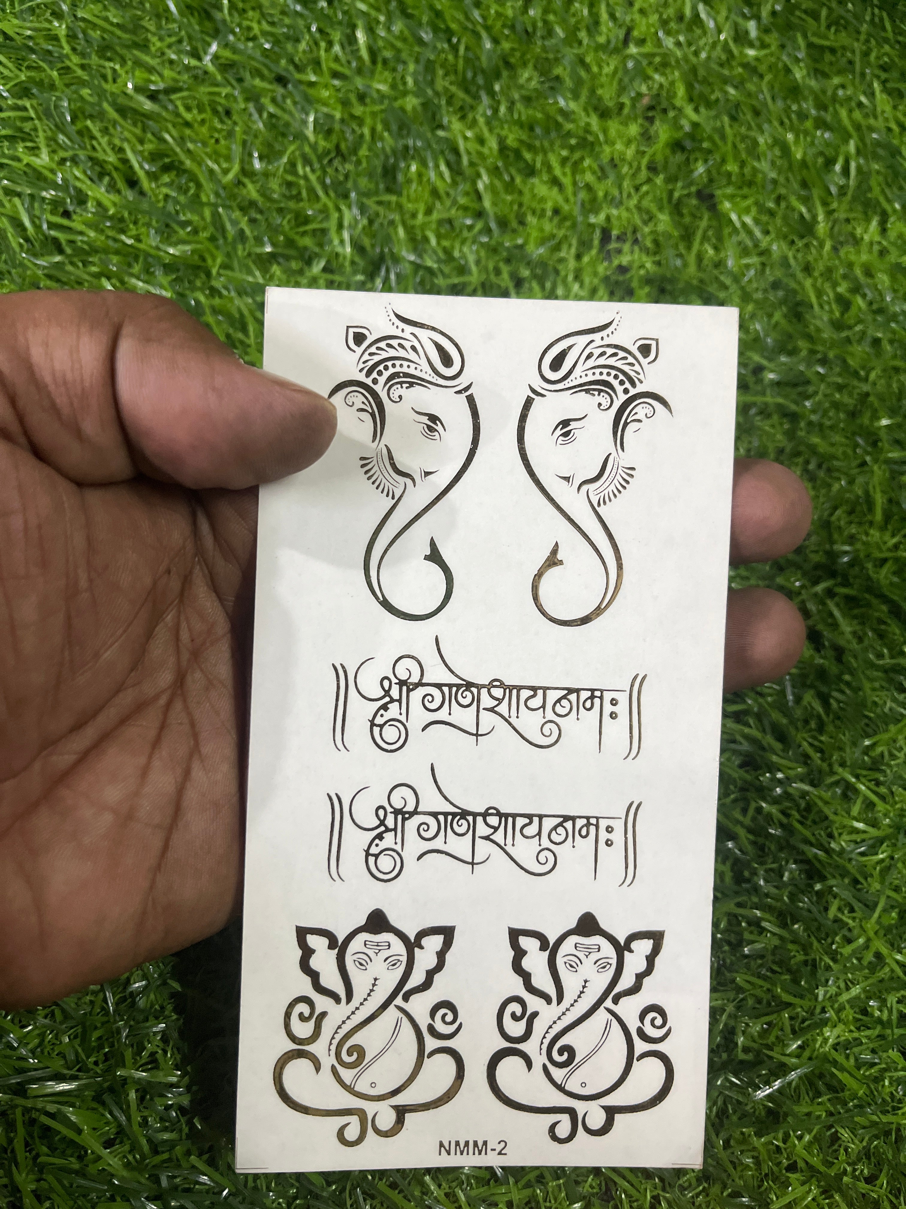 Ganapati transparent resin Sticker