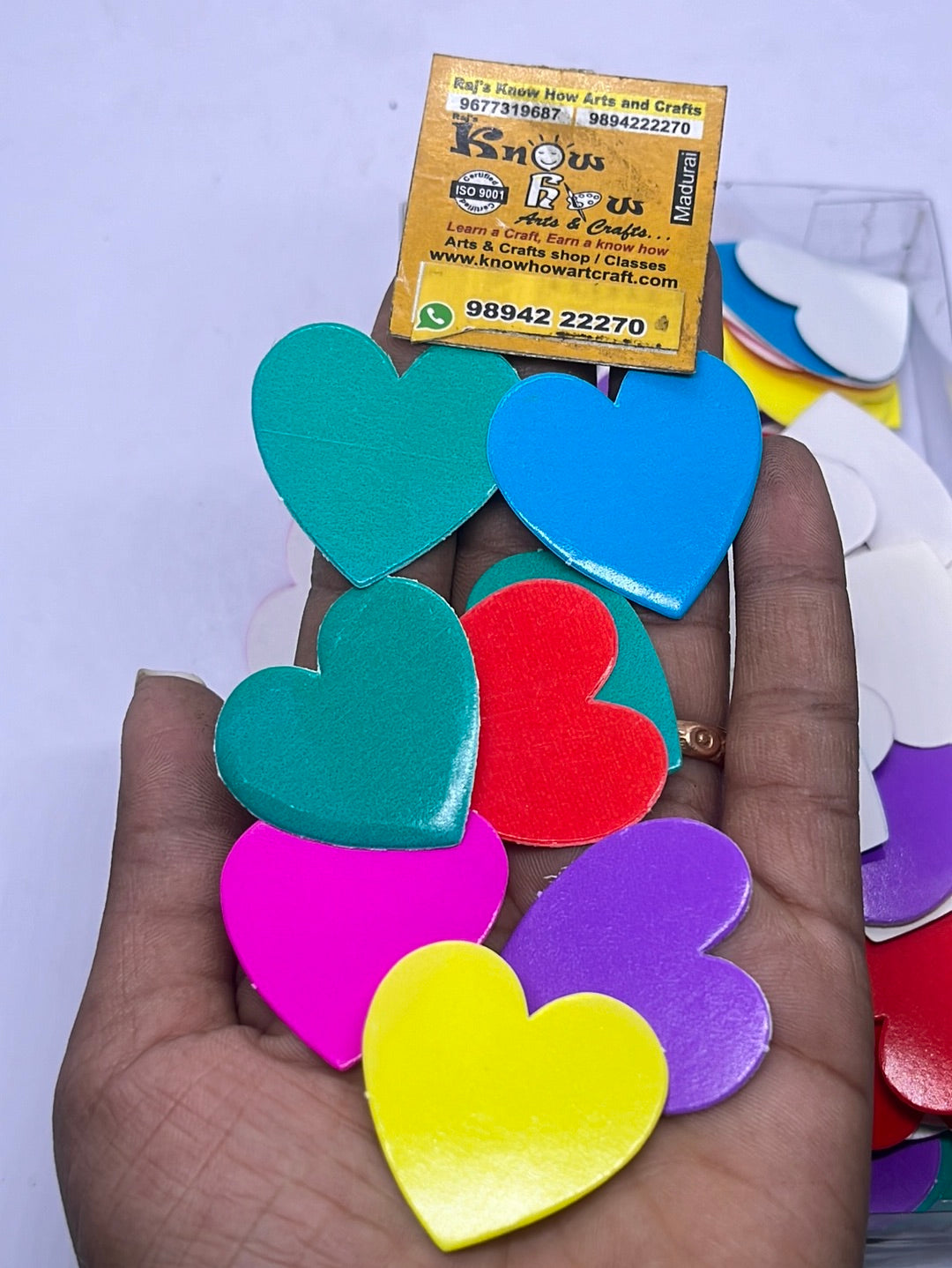 Rainbow paper heart