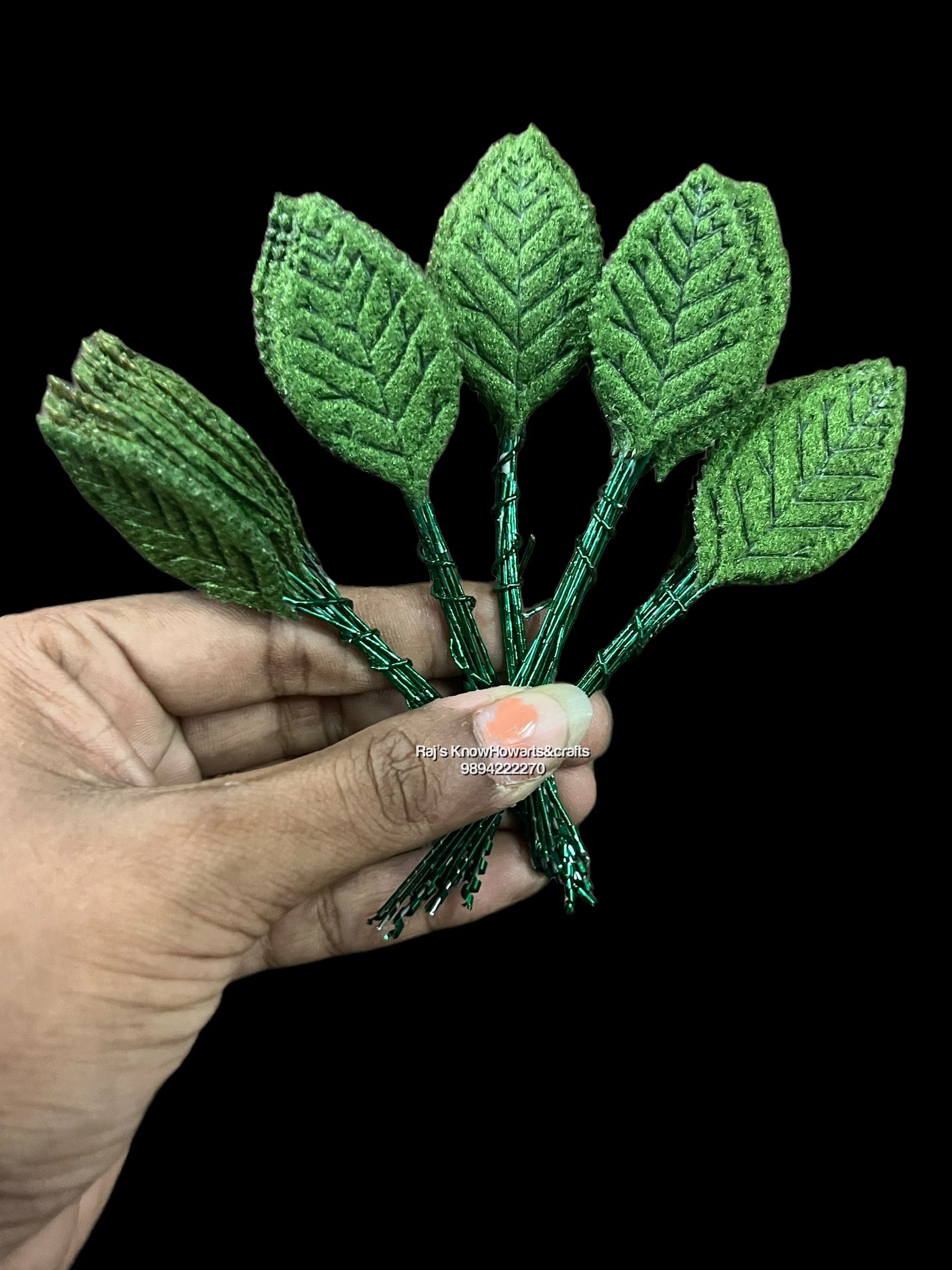 Felt Green Leaf Medium