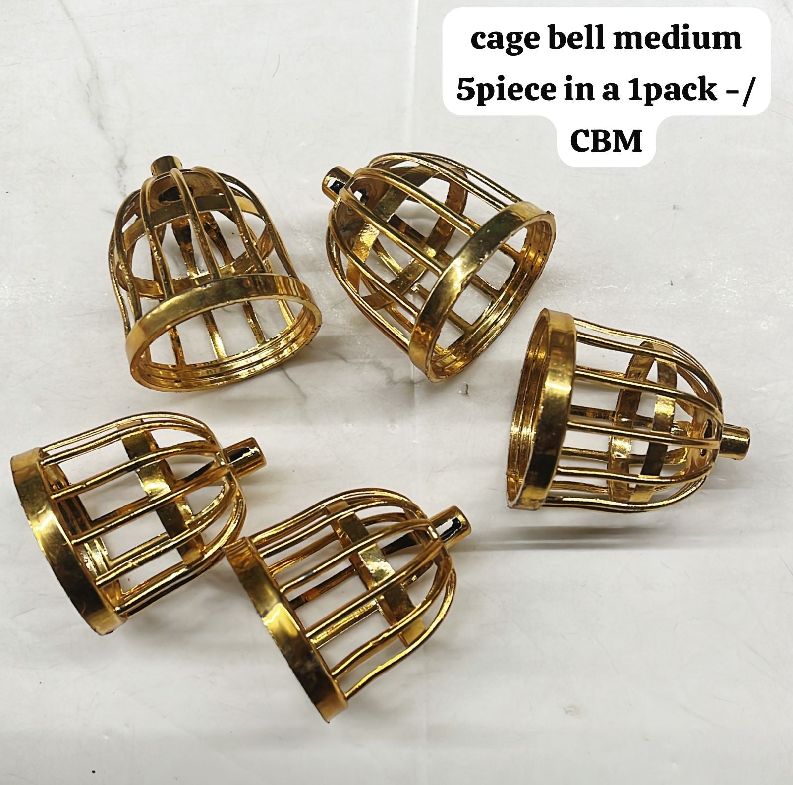 Cage bell medium 5piece in a 1pack/CBM