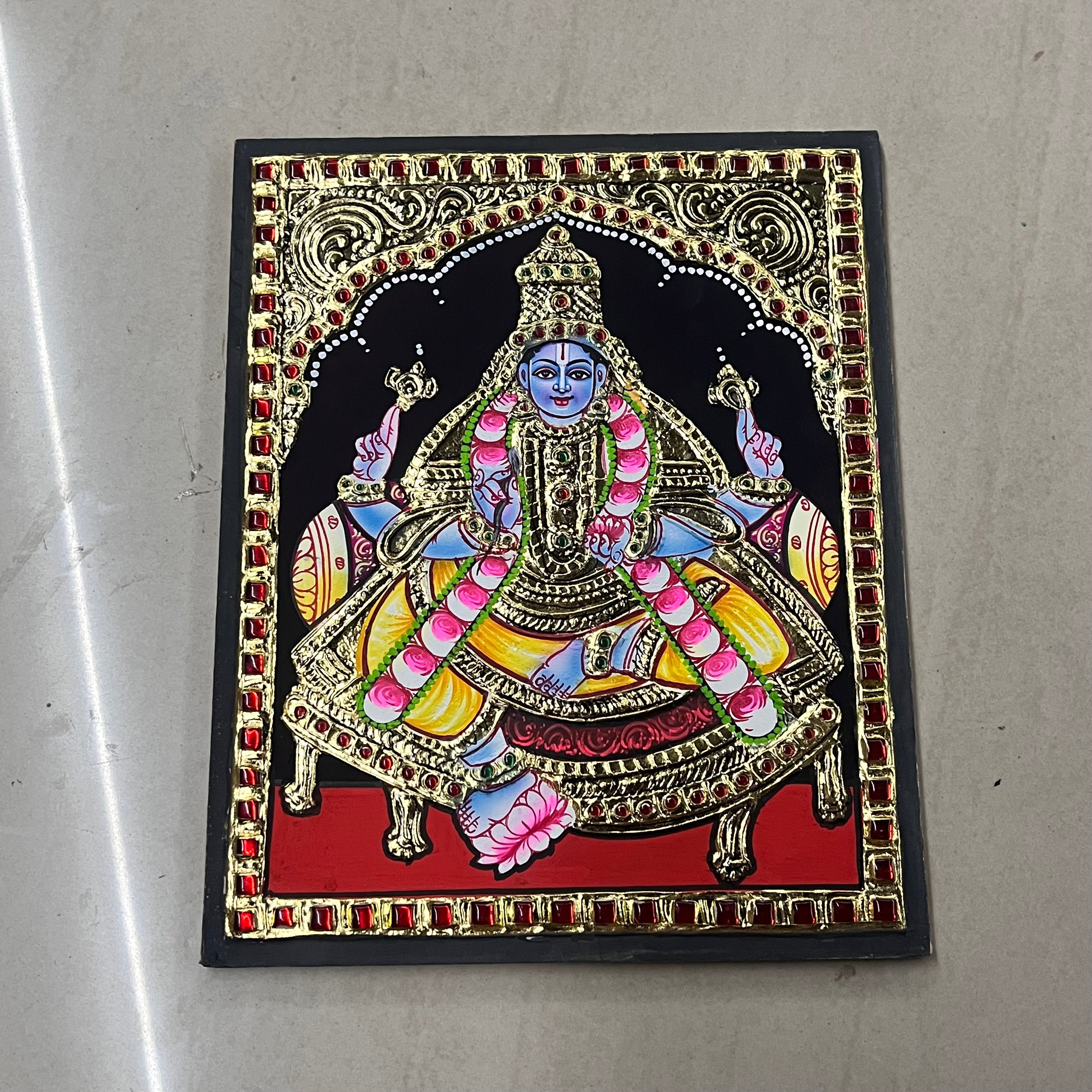 Dhanvantari Tanjore painting 8x10(15days delivery form payment date)-1pack