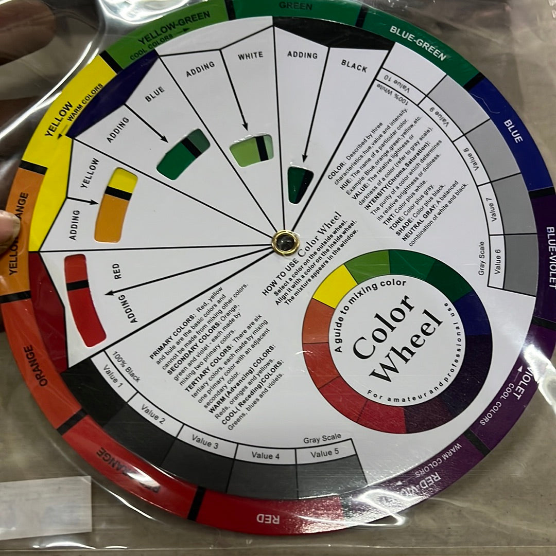 Artist color wheel small  size mixing color