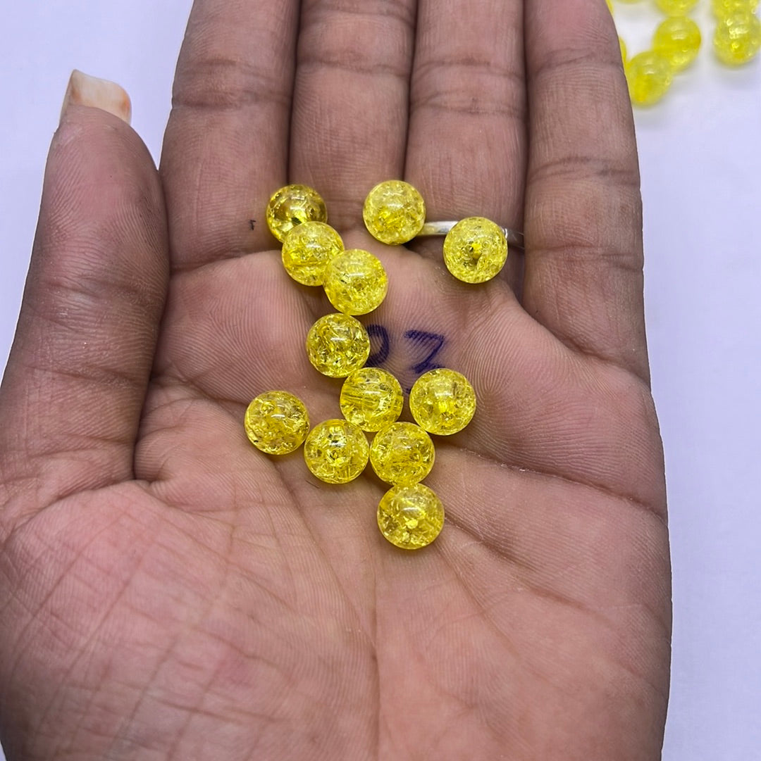 Acrylic  plastic   small beads -50g in a pack 3