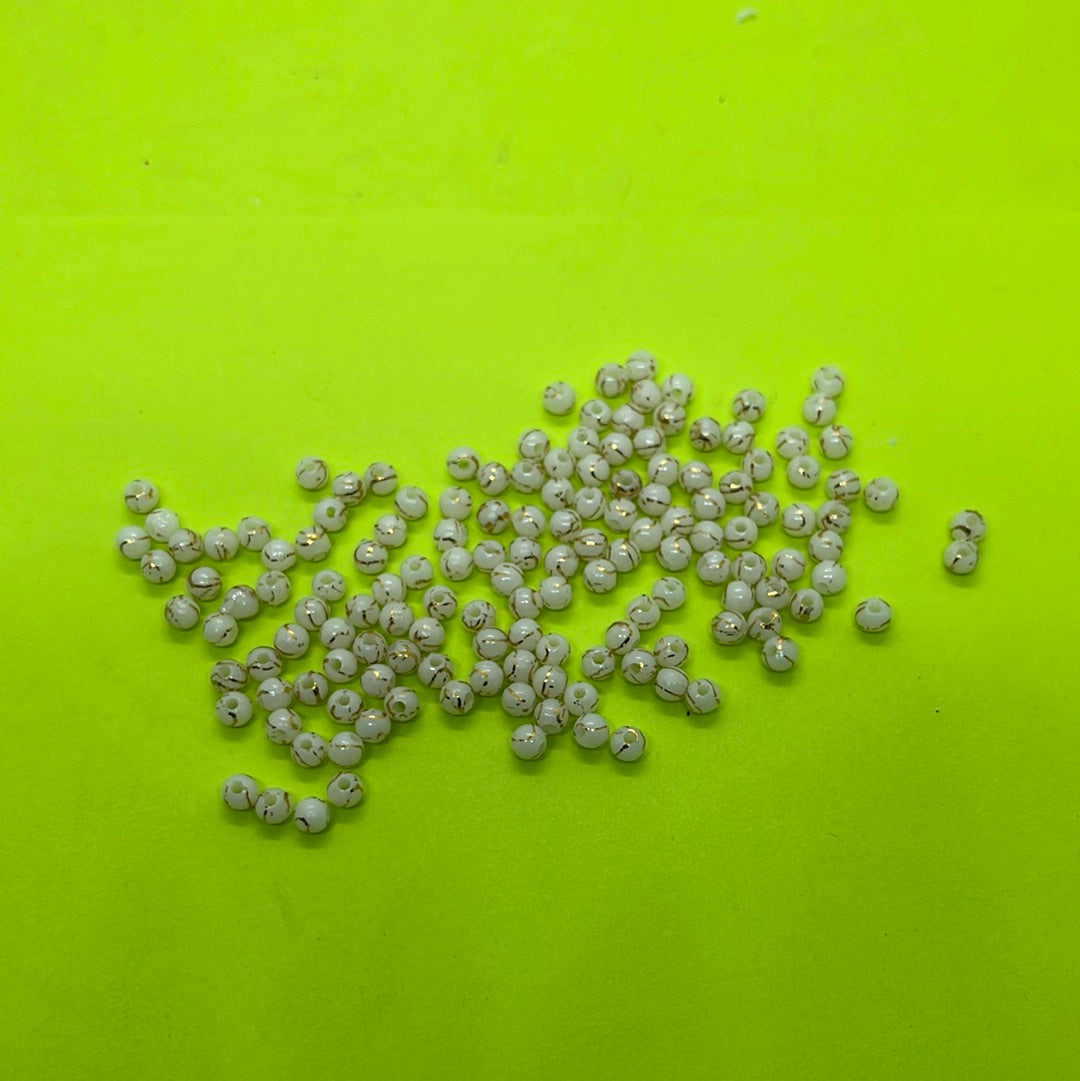 2mm round  Pearl 25 g