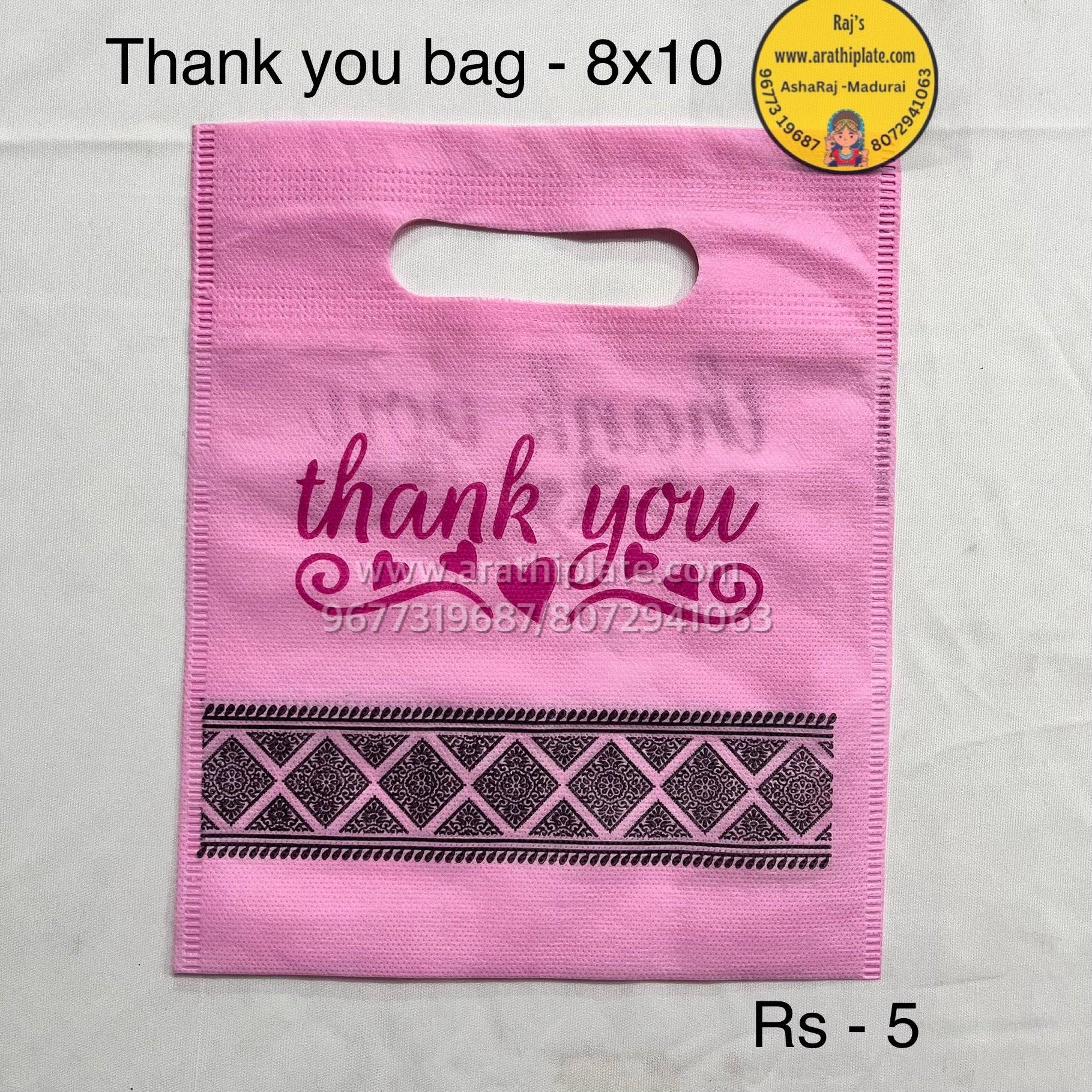 Thankyou bag 8x10 -  25 pc