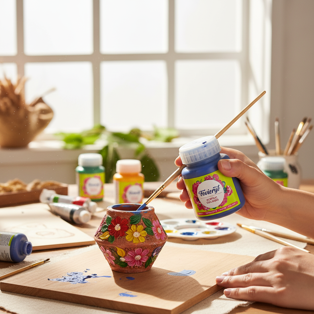 Prussian Blue 100ml fevicryl Acrylic color -1 bottle