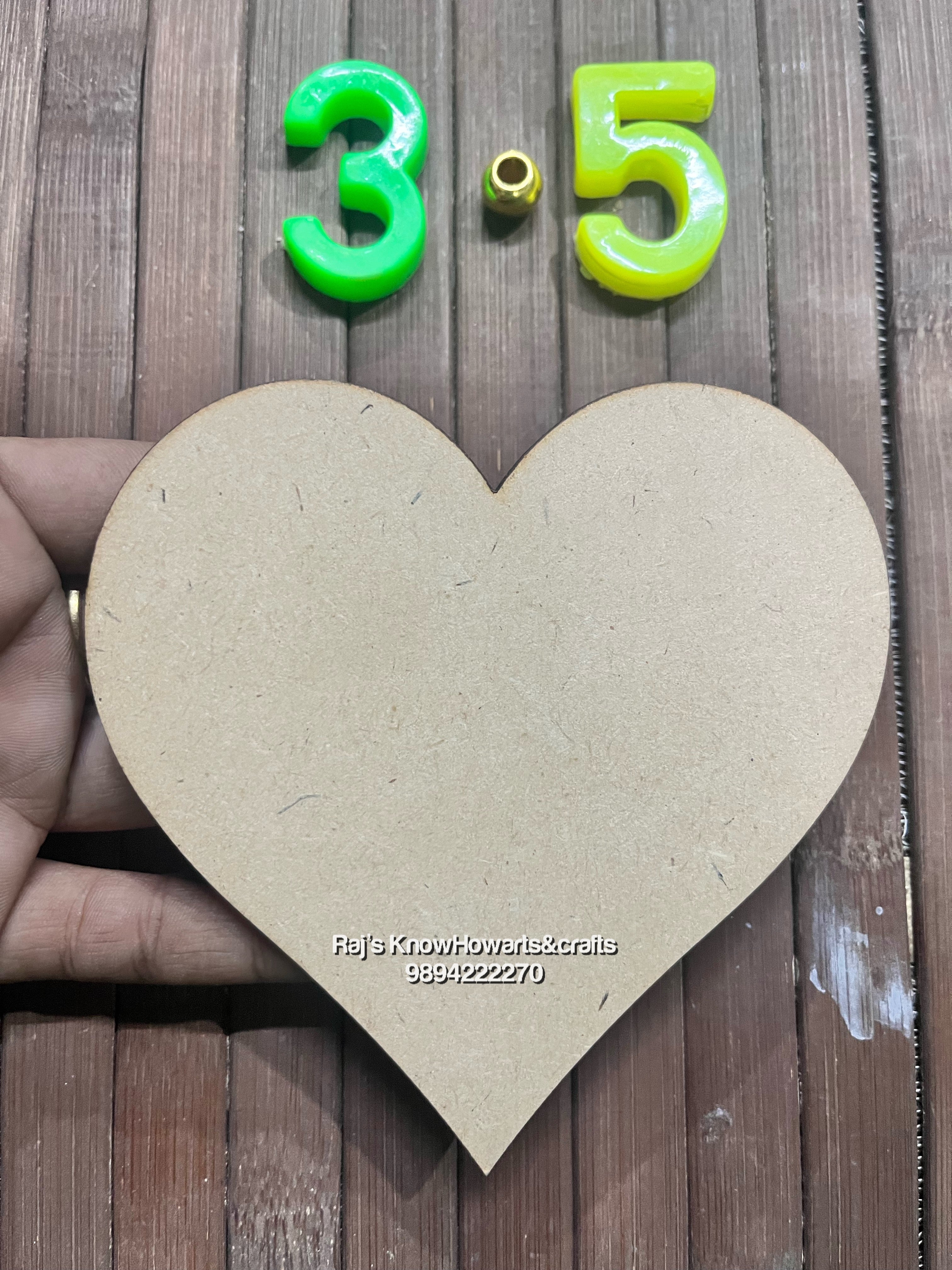 MDF Heart 3.5 inch