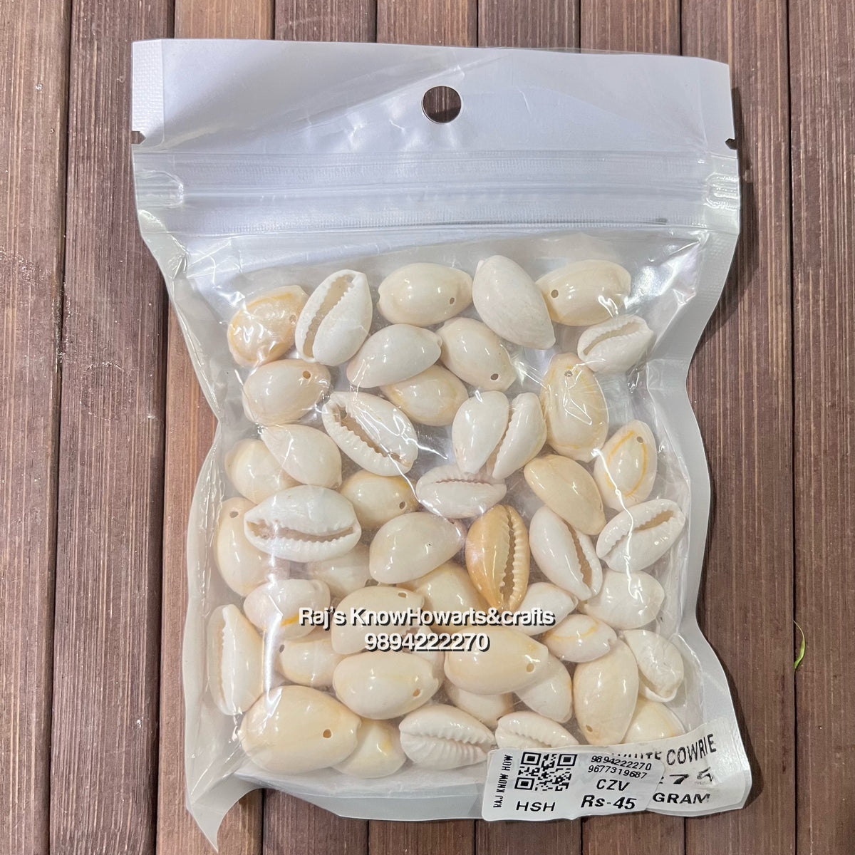 Natural single Hole cowries shell - 25gram – KnowHowArtCraft