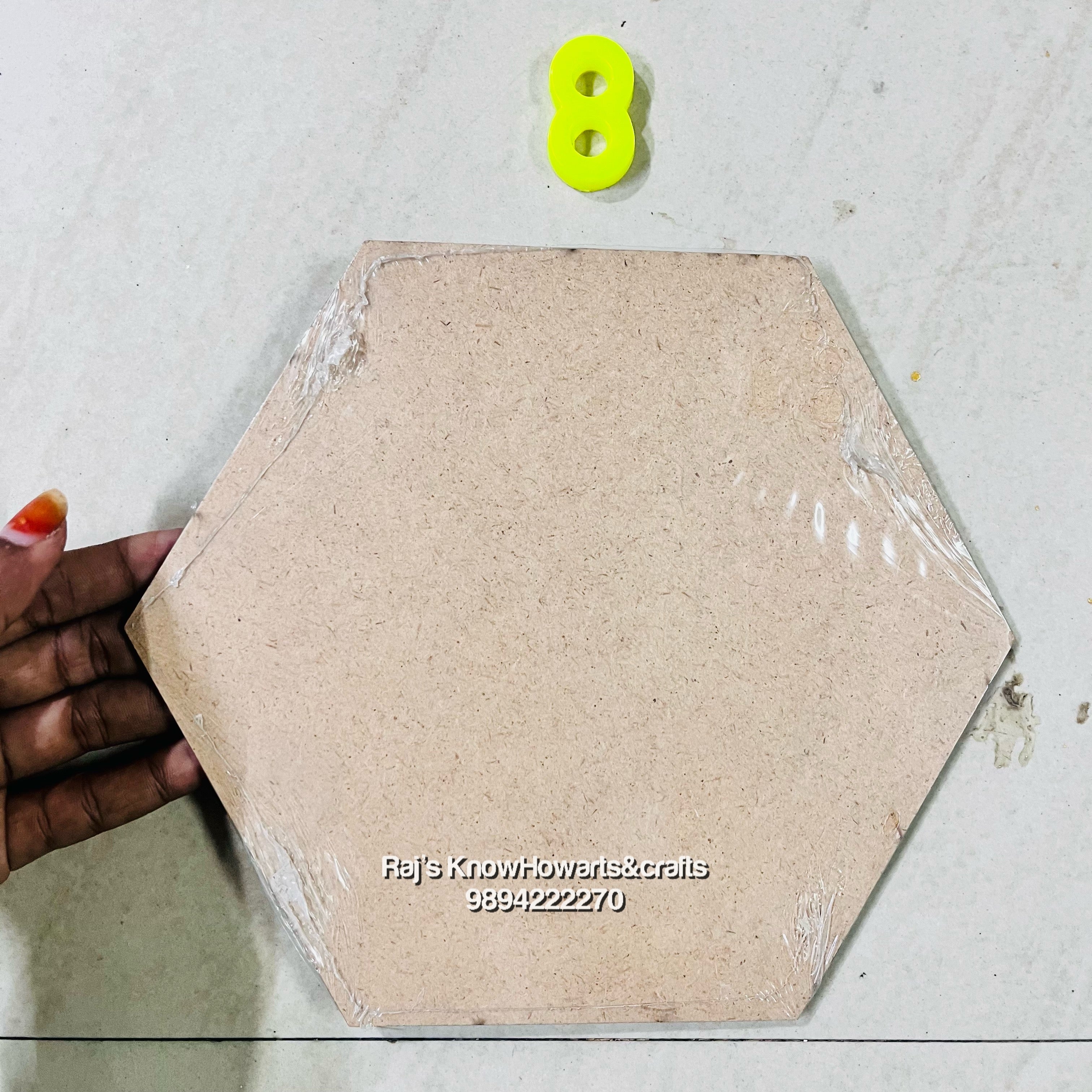 MDF Hexagon 8 inch