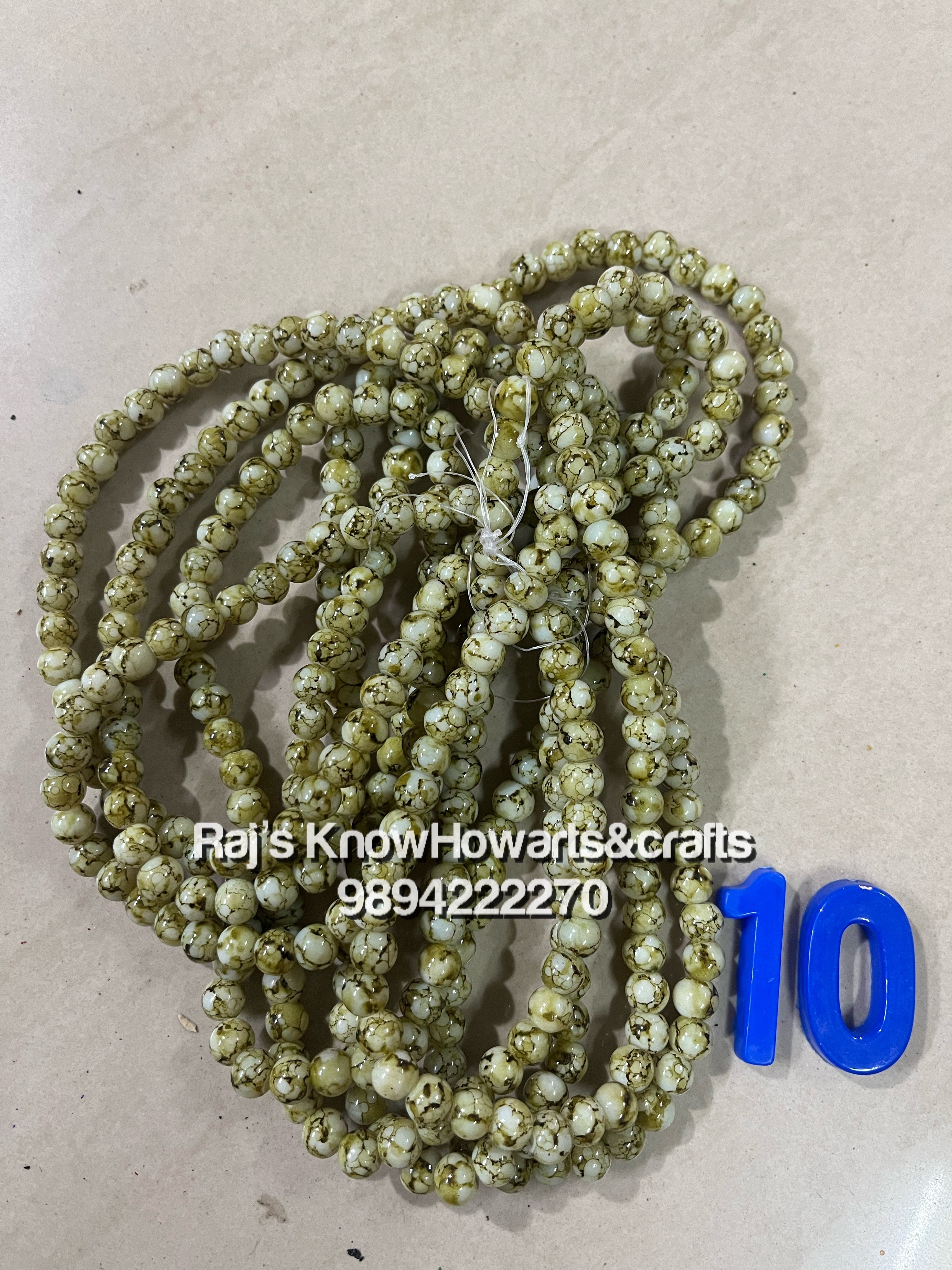 Marble beads - 10