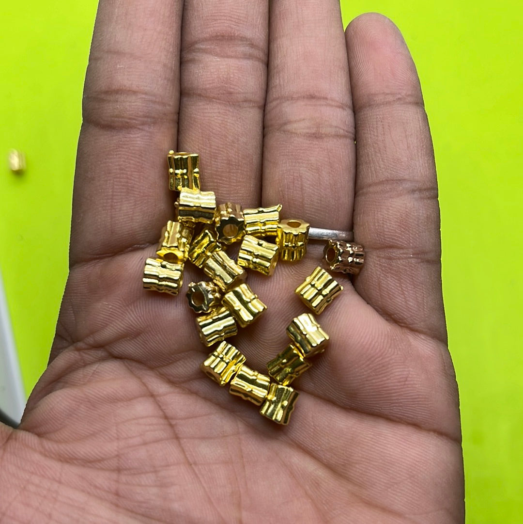 Gold spacer Bell beads more than 25pc