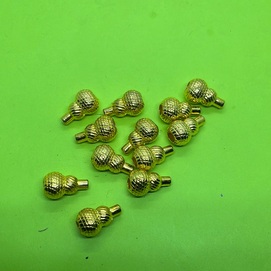 Solid brass round  Gold beads more than 25pc