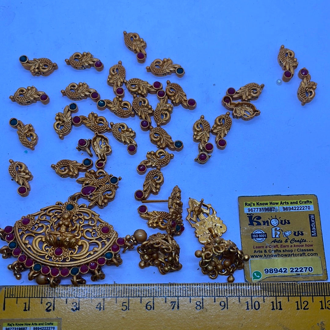 Antique gold plated pendant jewelry making