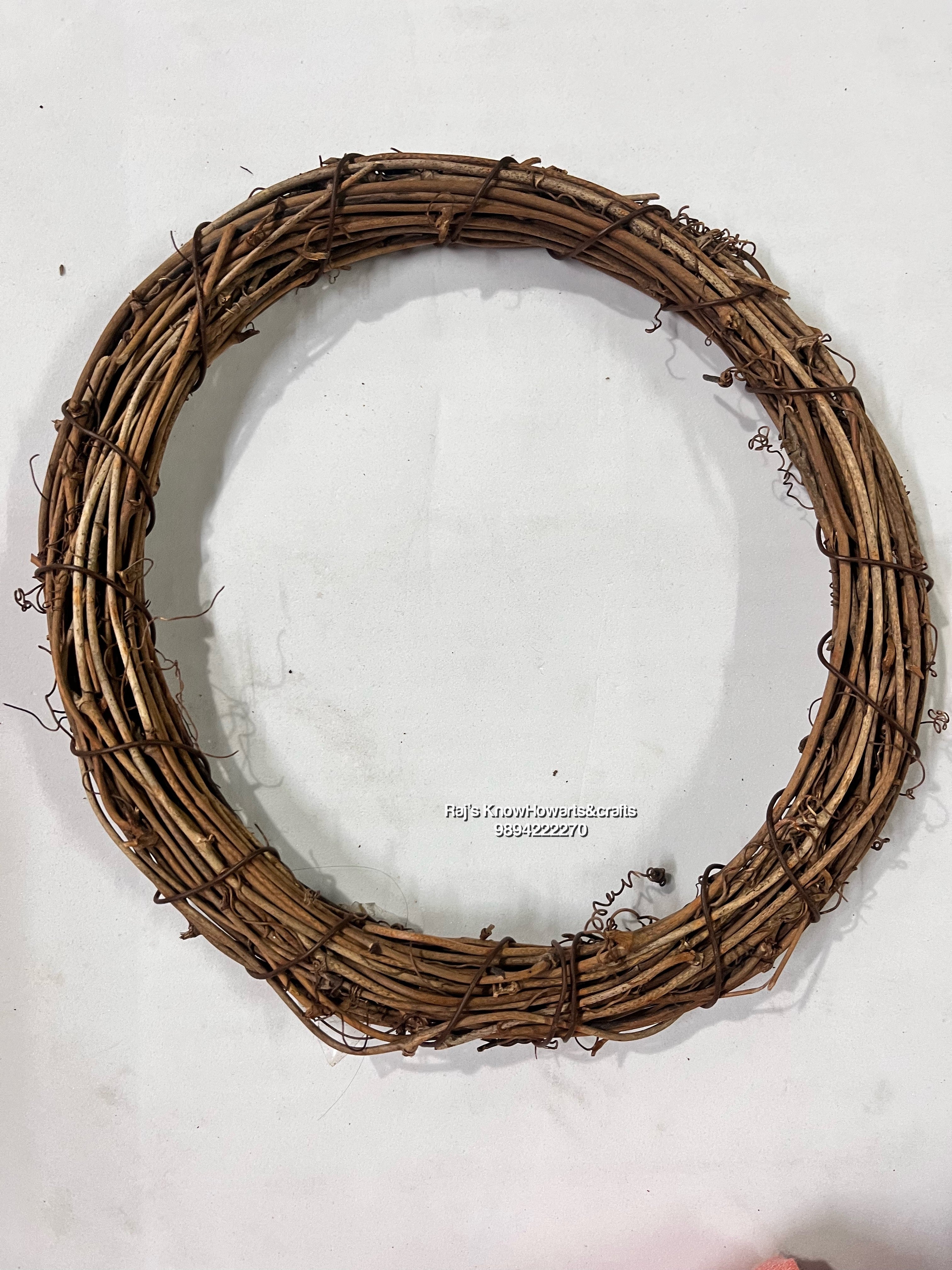 Bamboo Brown wreath 8”