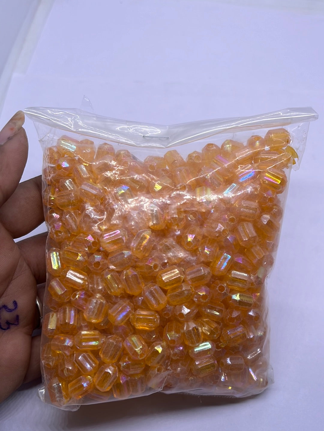 Acrylic  plastic  color Small beads -50g in a pack