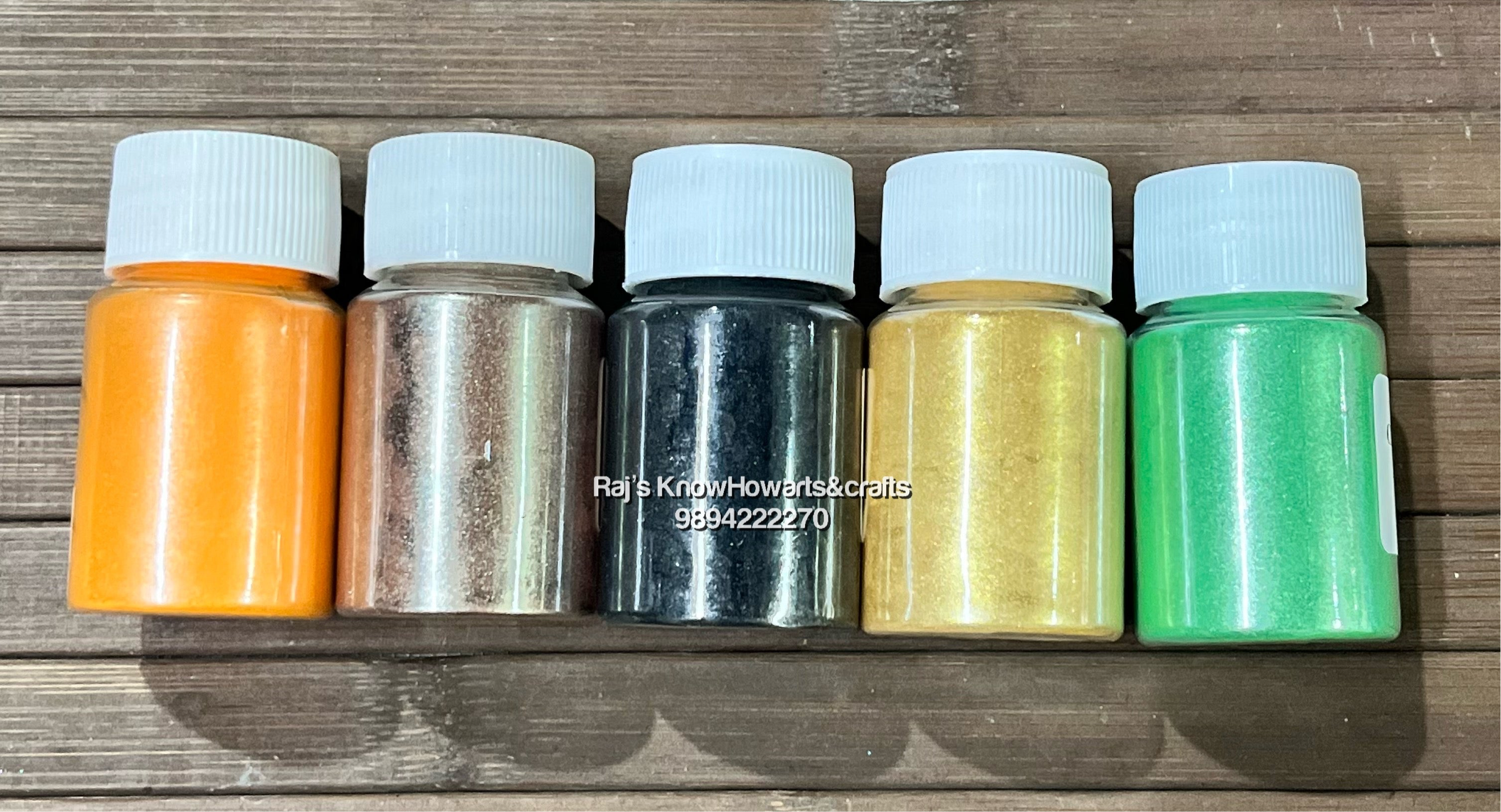 Color Mica Powder set of 5