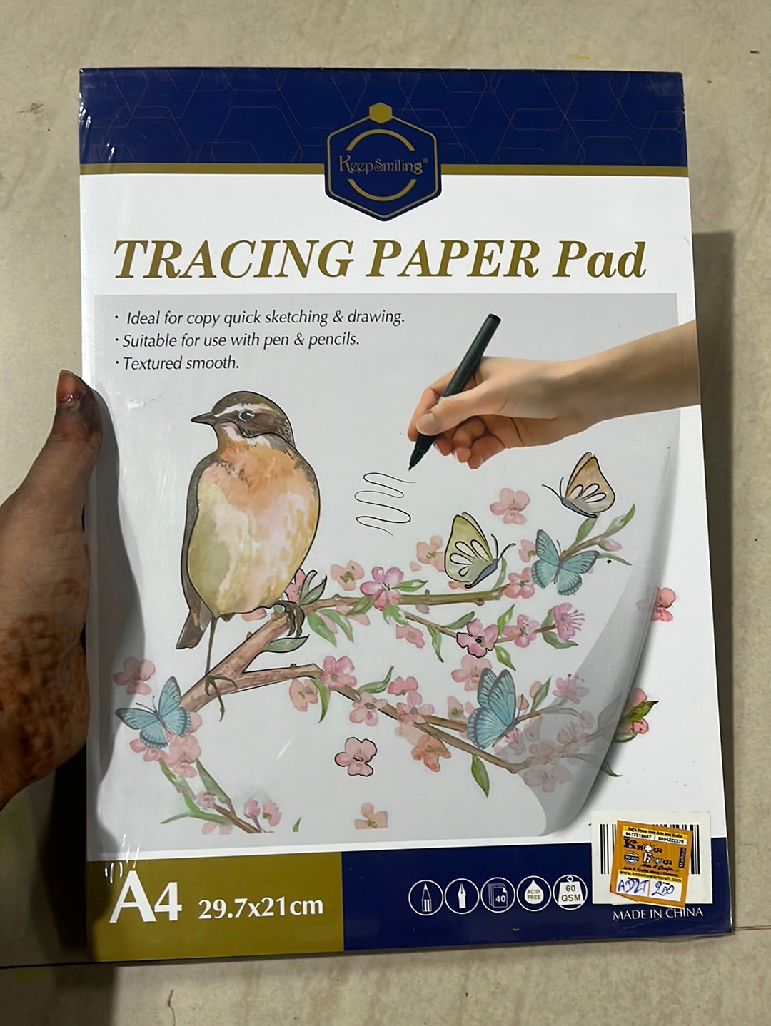 Tracing paper pad A4 29.7*21cm