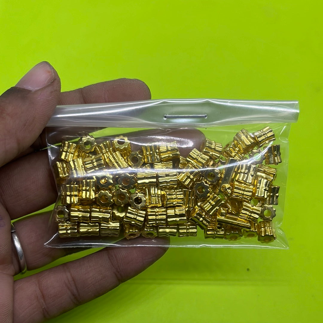 Gold spacer Bell beads more than 25pc