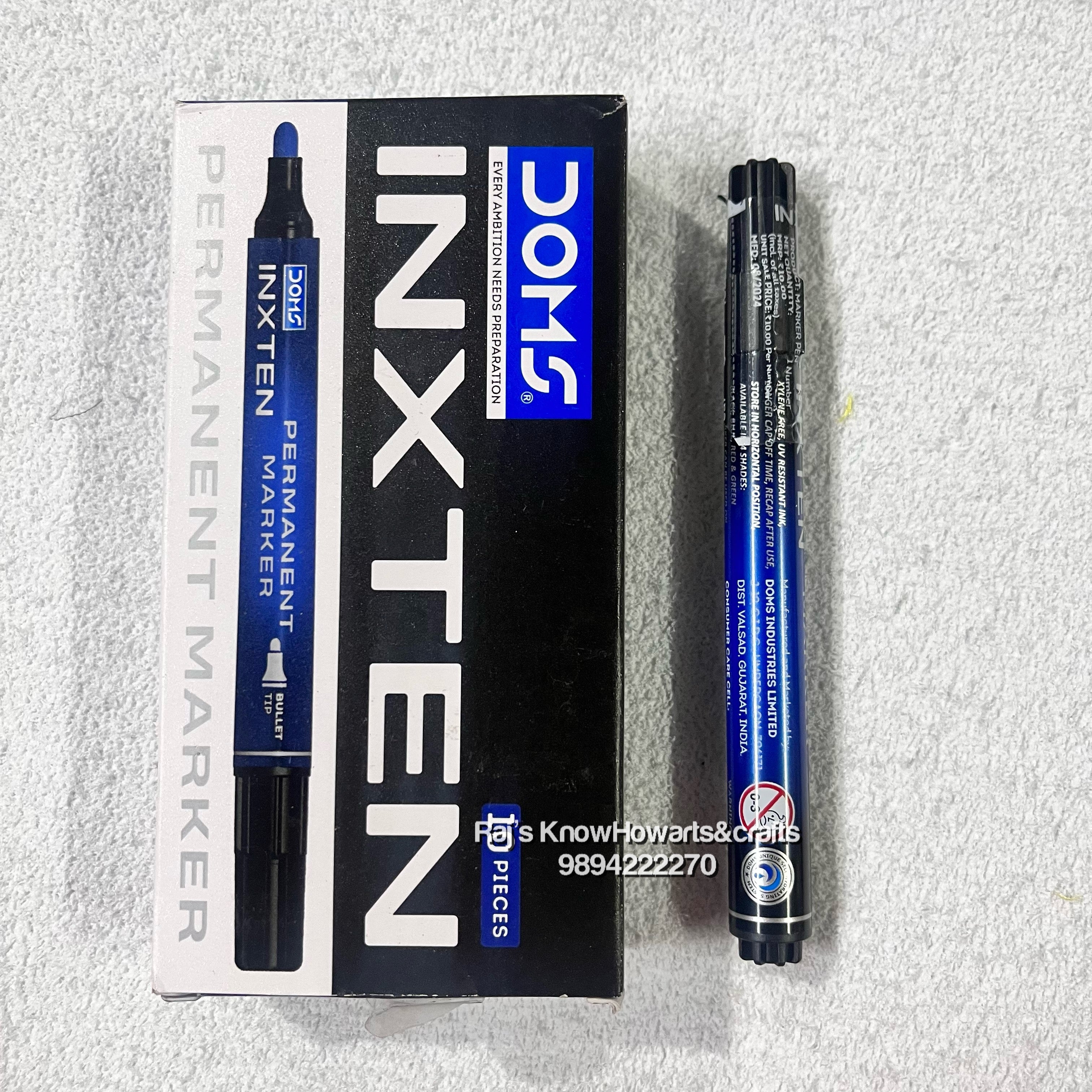 Doms Inxten permanent marker Blue - 2 pc