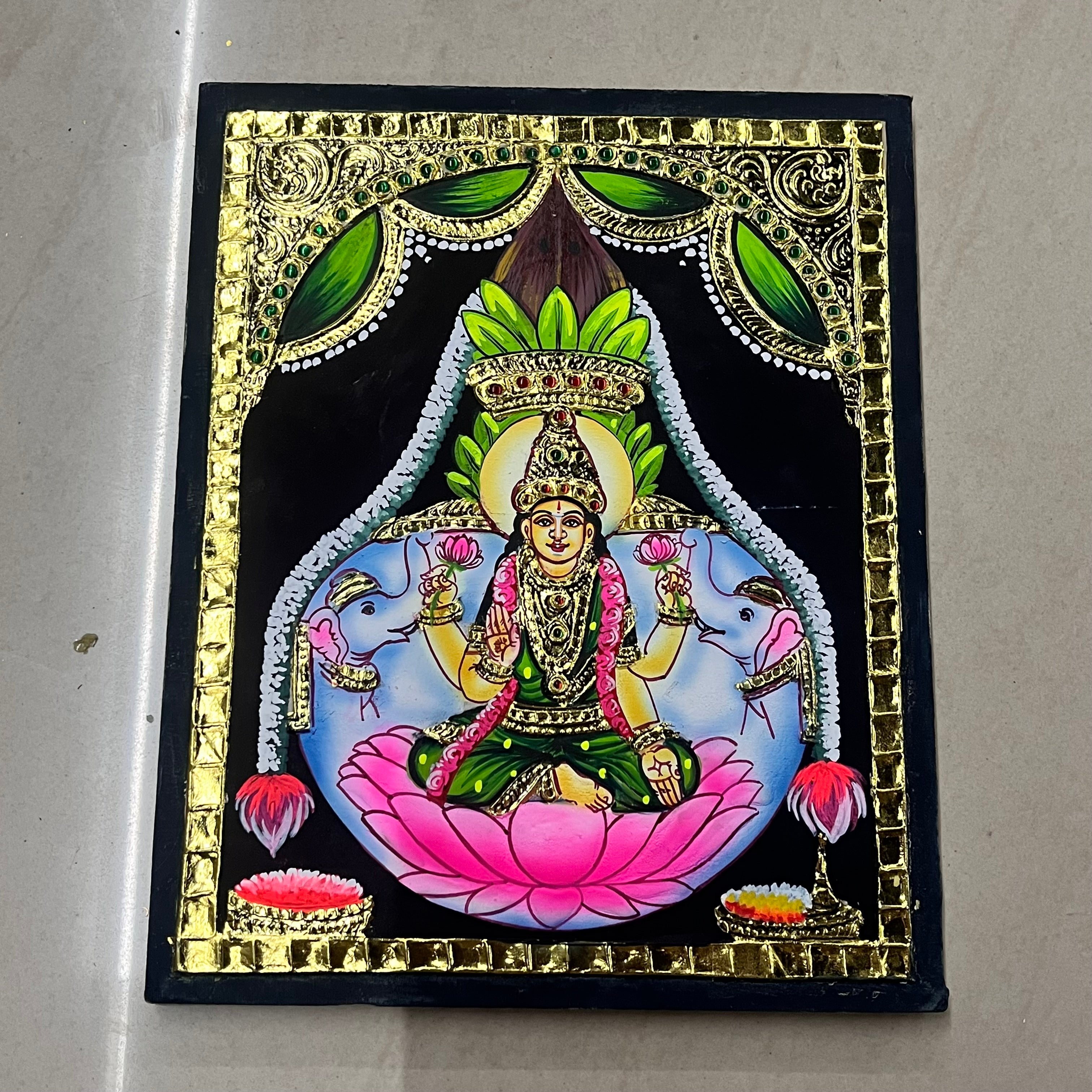 Varalakshmi Tanjore painting 8x10(15days delivery form payment date)-1pack