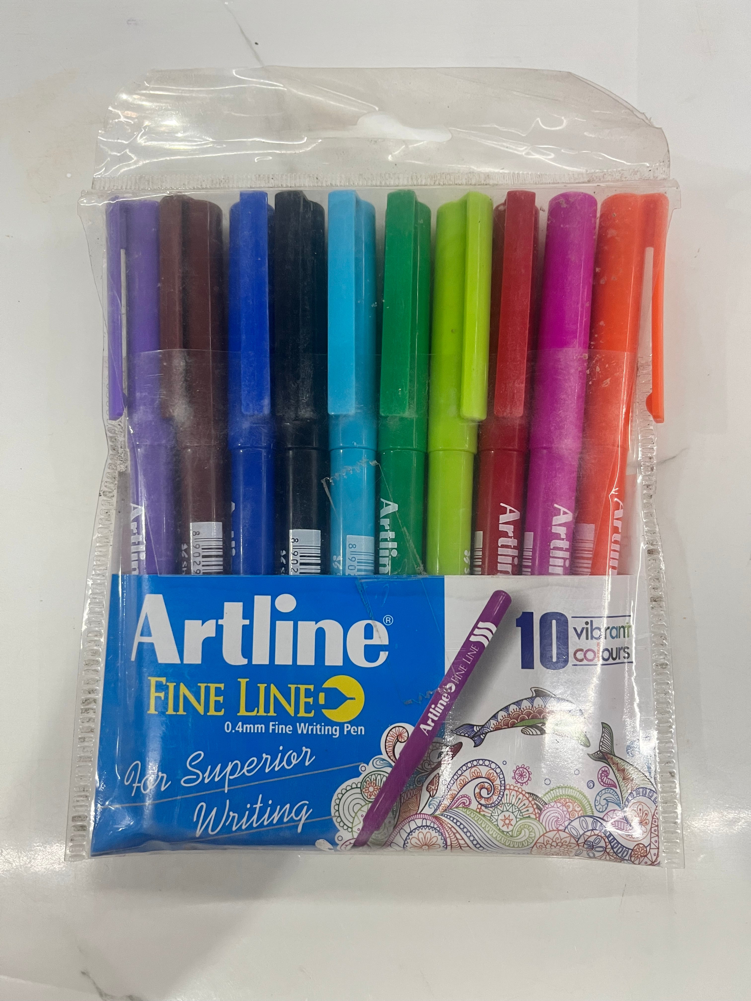 Artline writing pen-10 vibrant colours