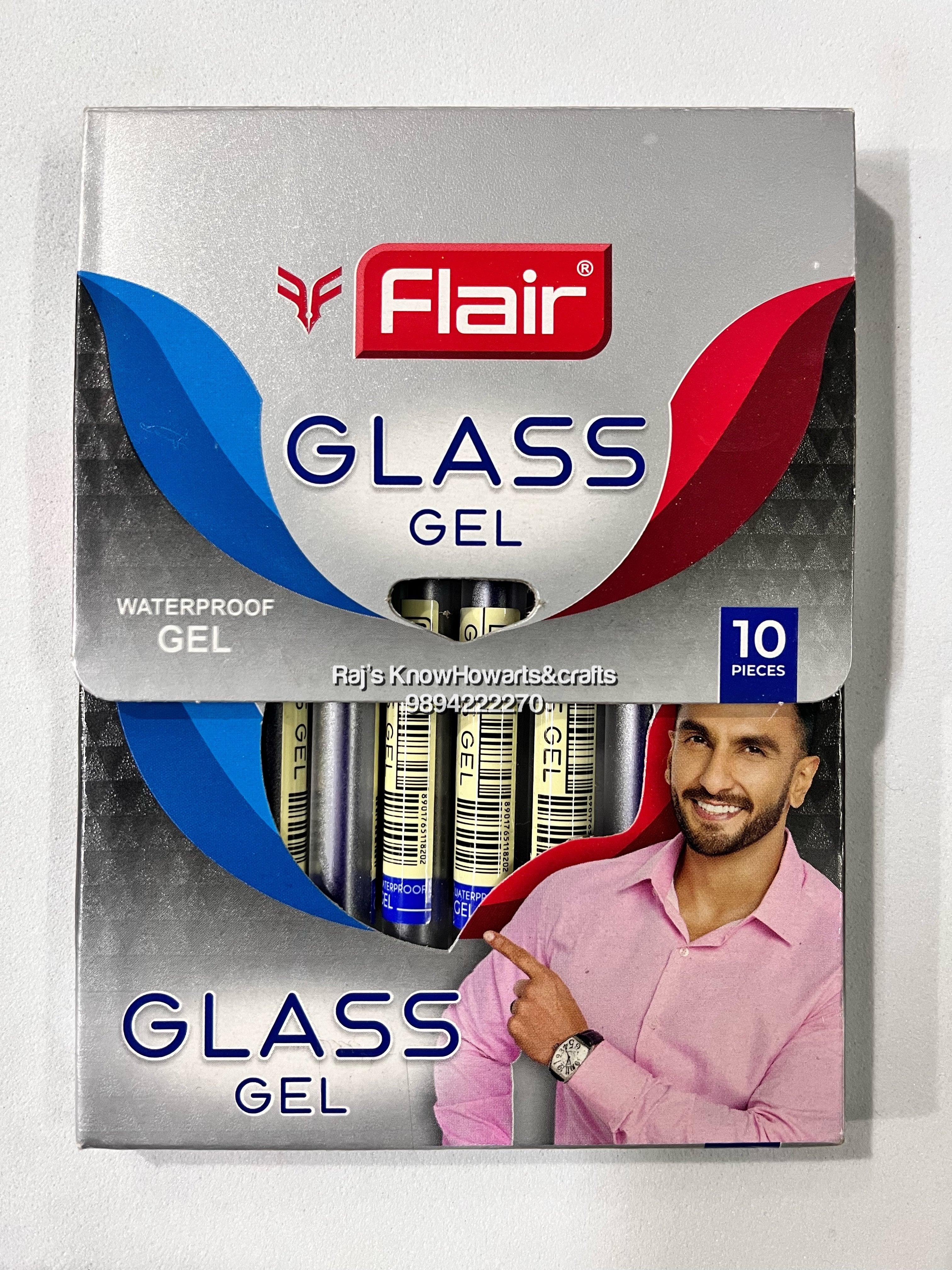 Flair Glass waterproof gel pens  - 5 pc