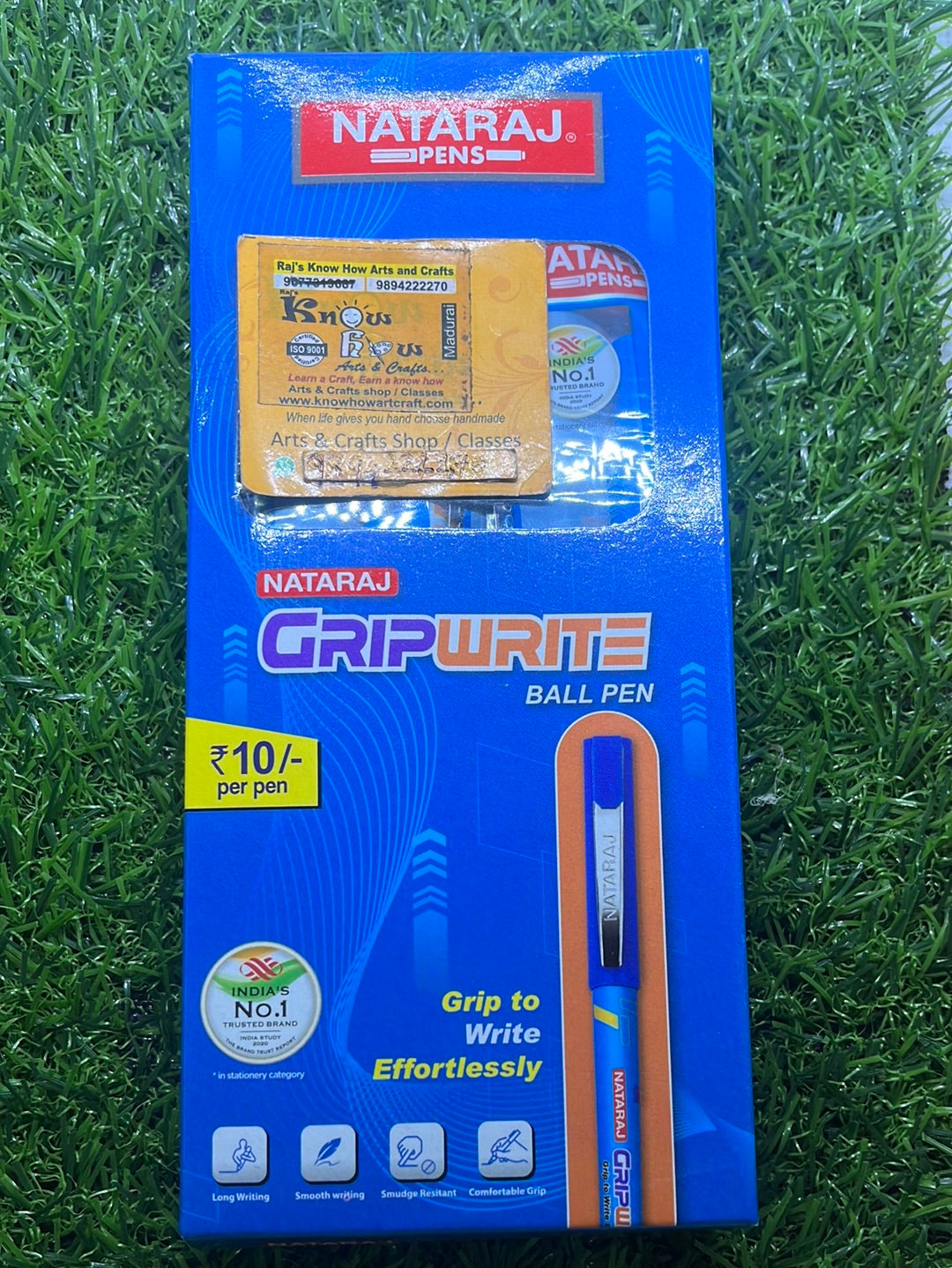 Natraj pens grip write ball pen