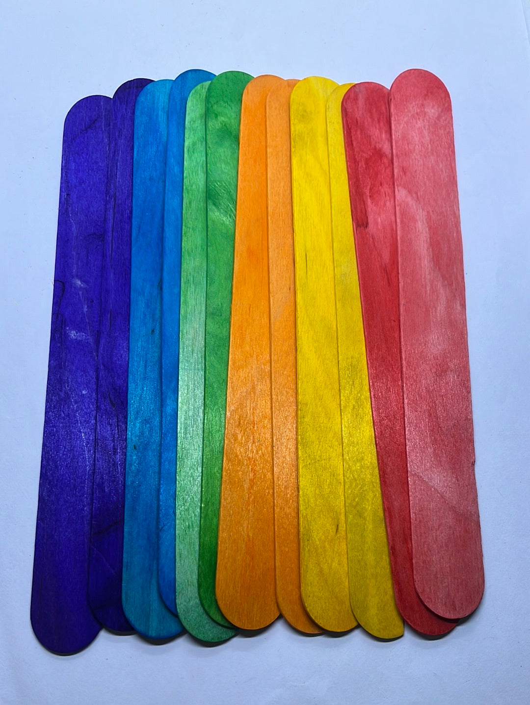 Coloured ice cream multicolor sticks