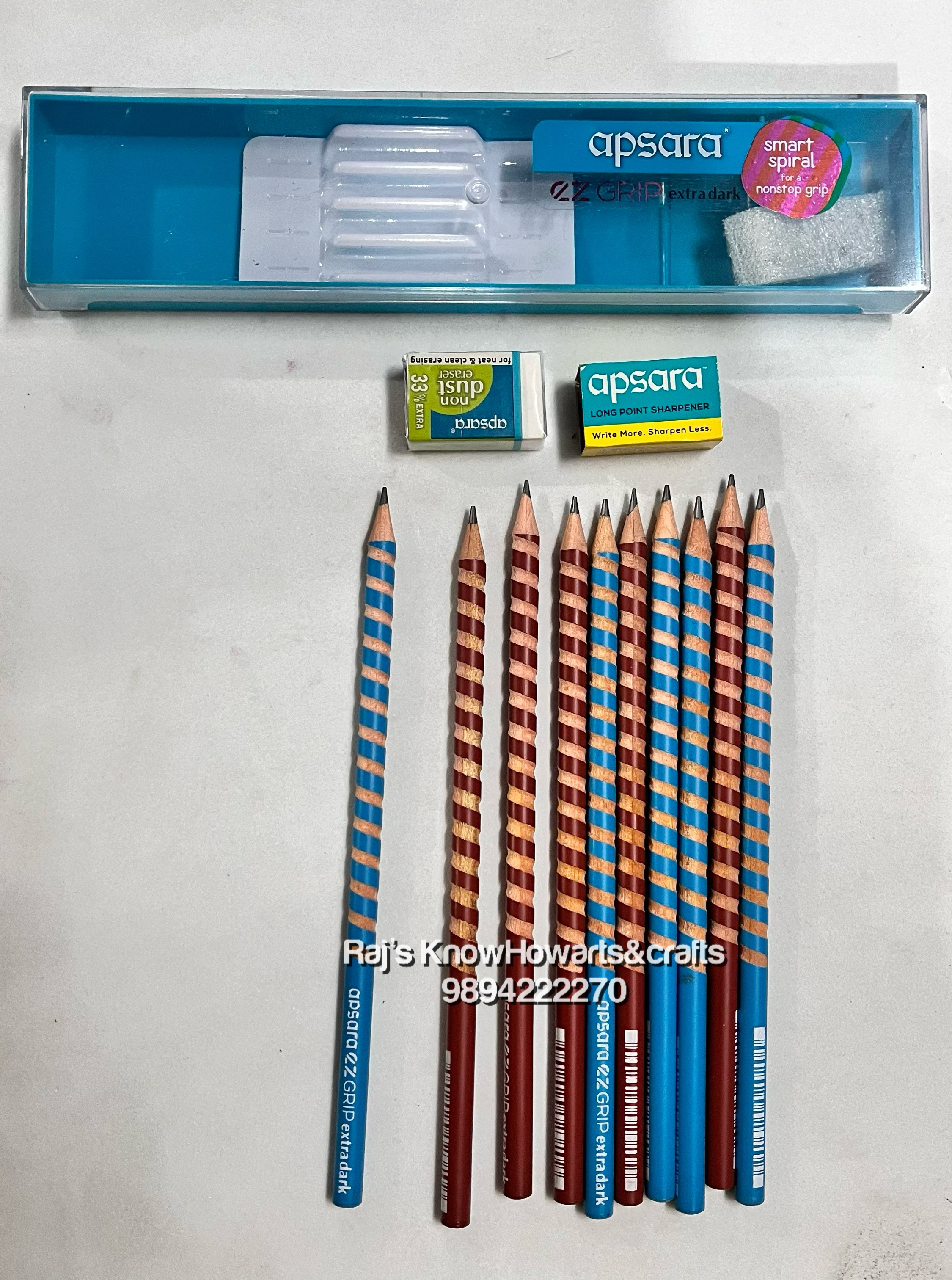 APSARA EZ GRIP EXTRA DARK PENCILS