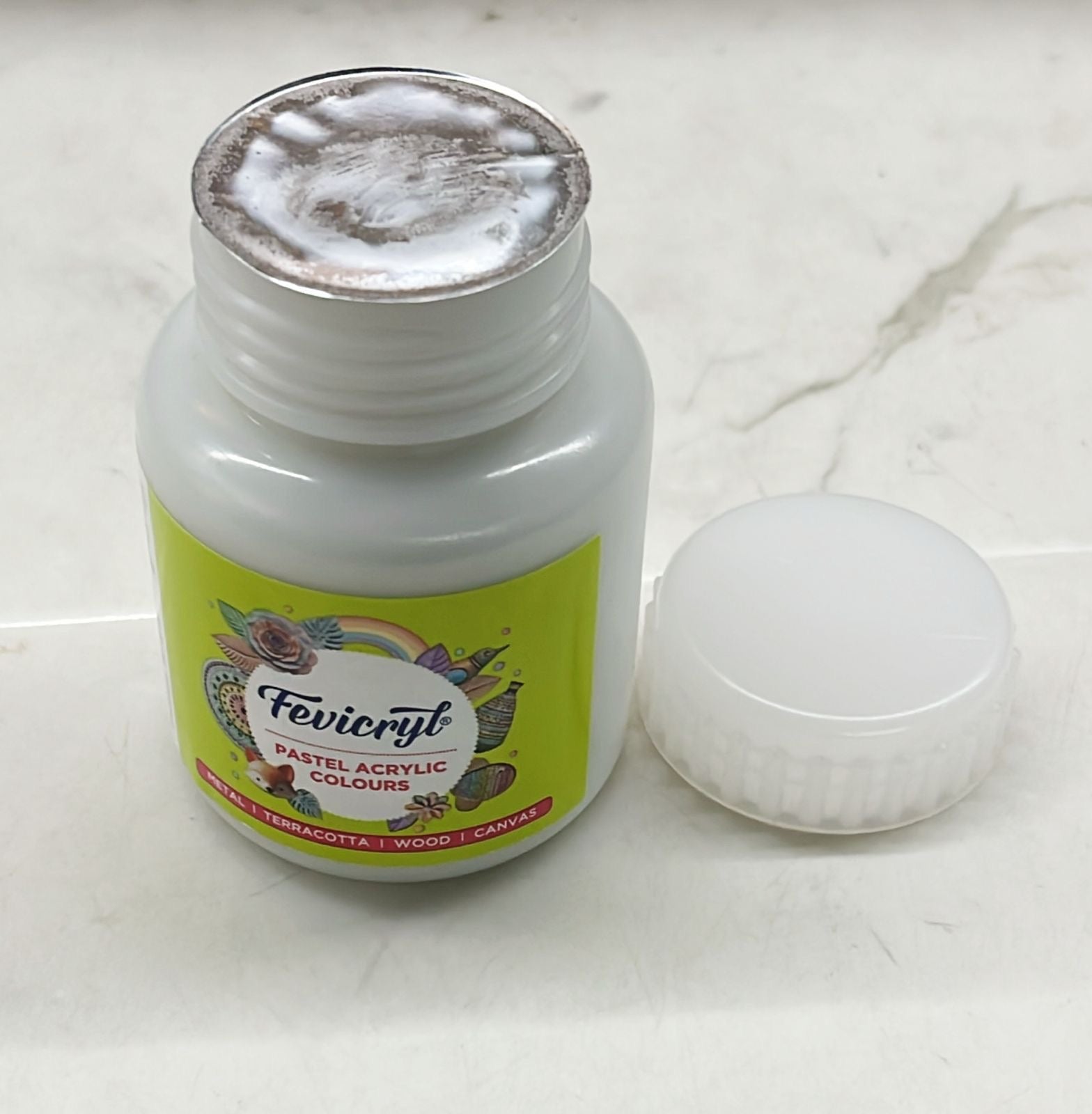 Fevicryl pastel acrylic colours ash gray459 100ml -1pack