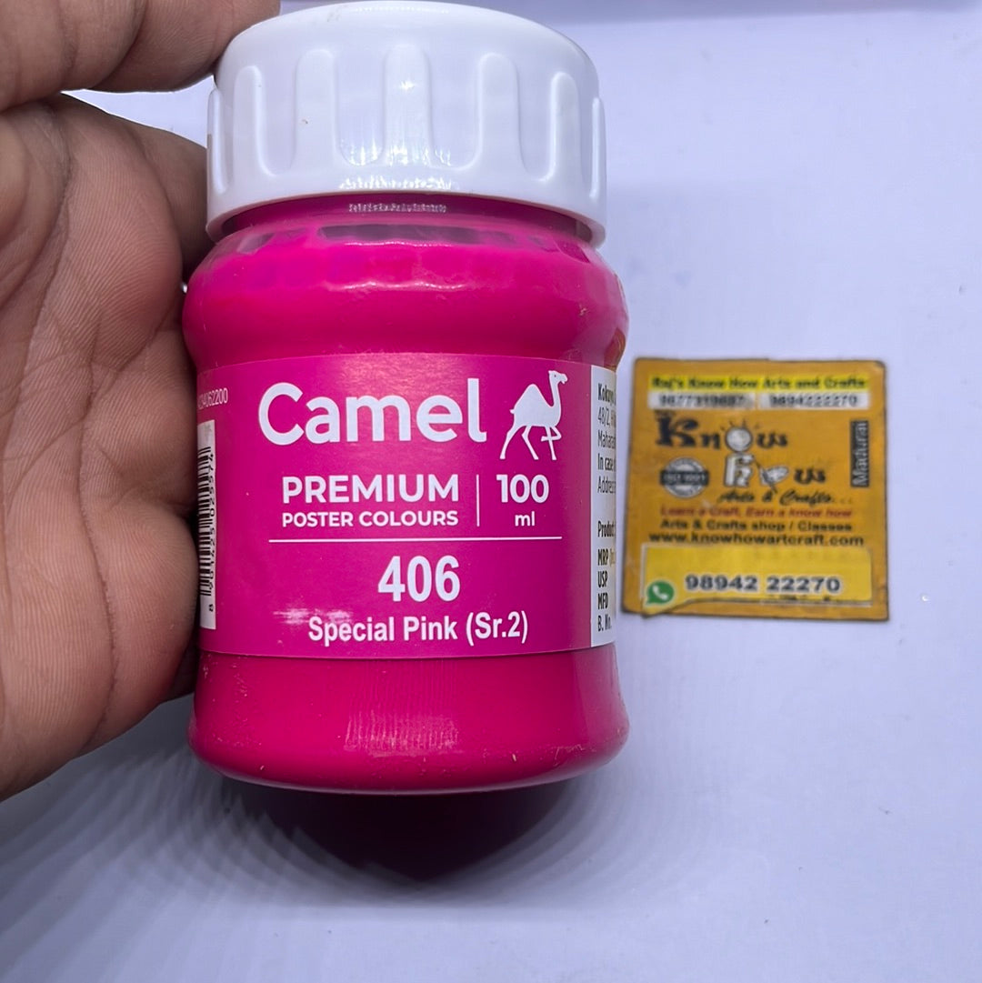 Camel premium poster colours special pink 100 ml