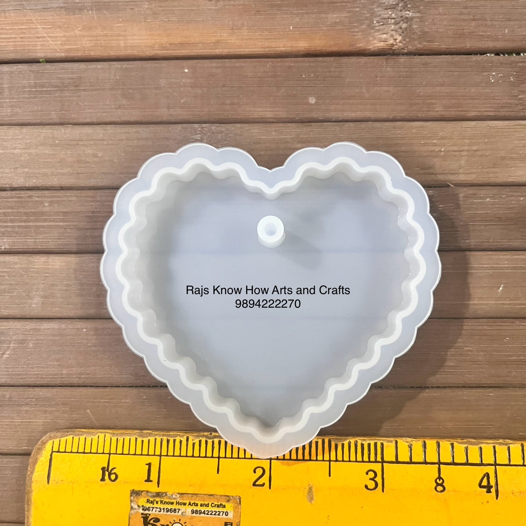 3 inch agate heart Resin mold