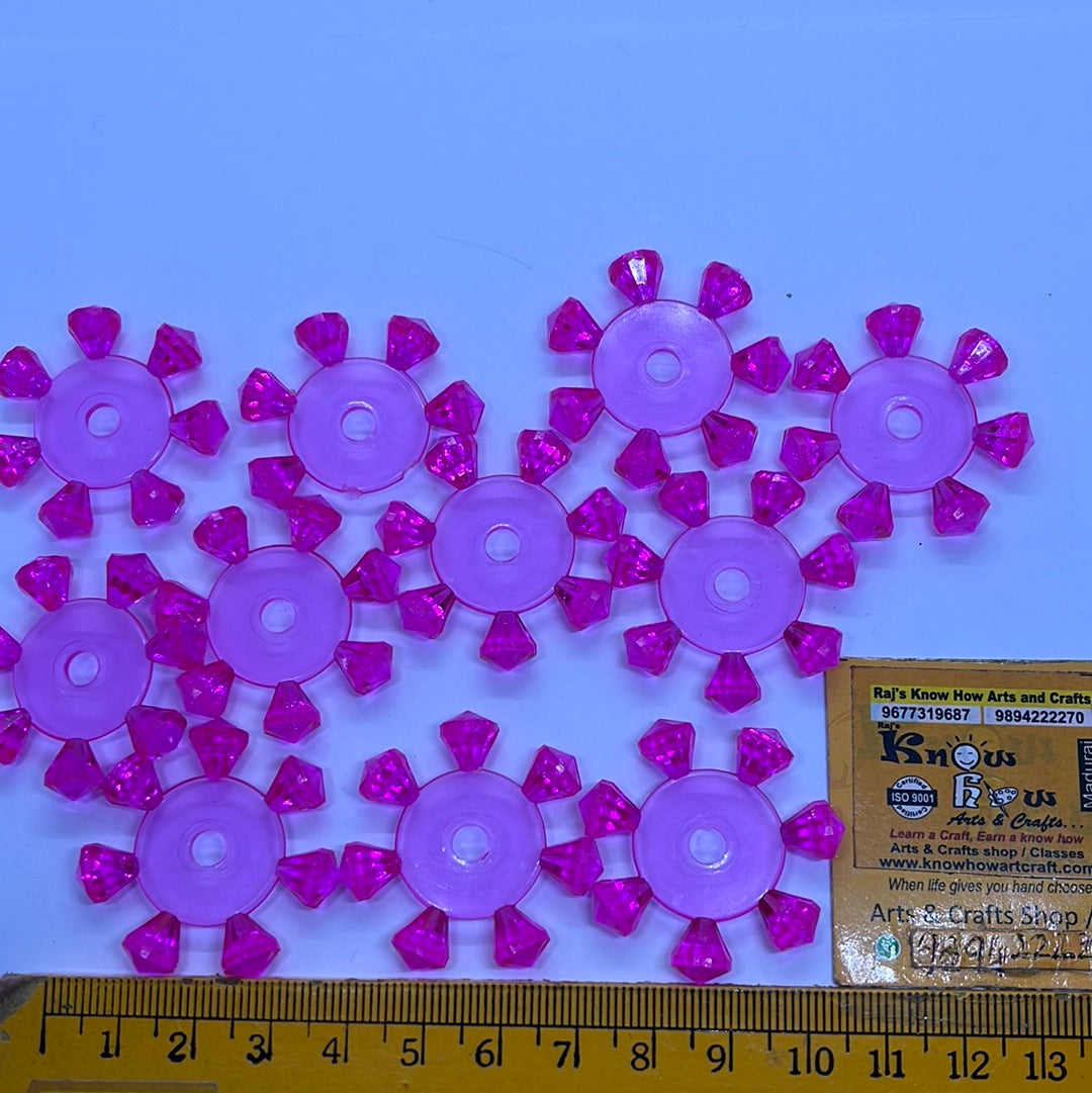 Star acrylic beads  100 g 2