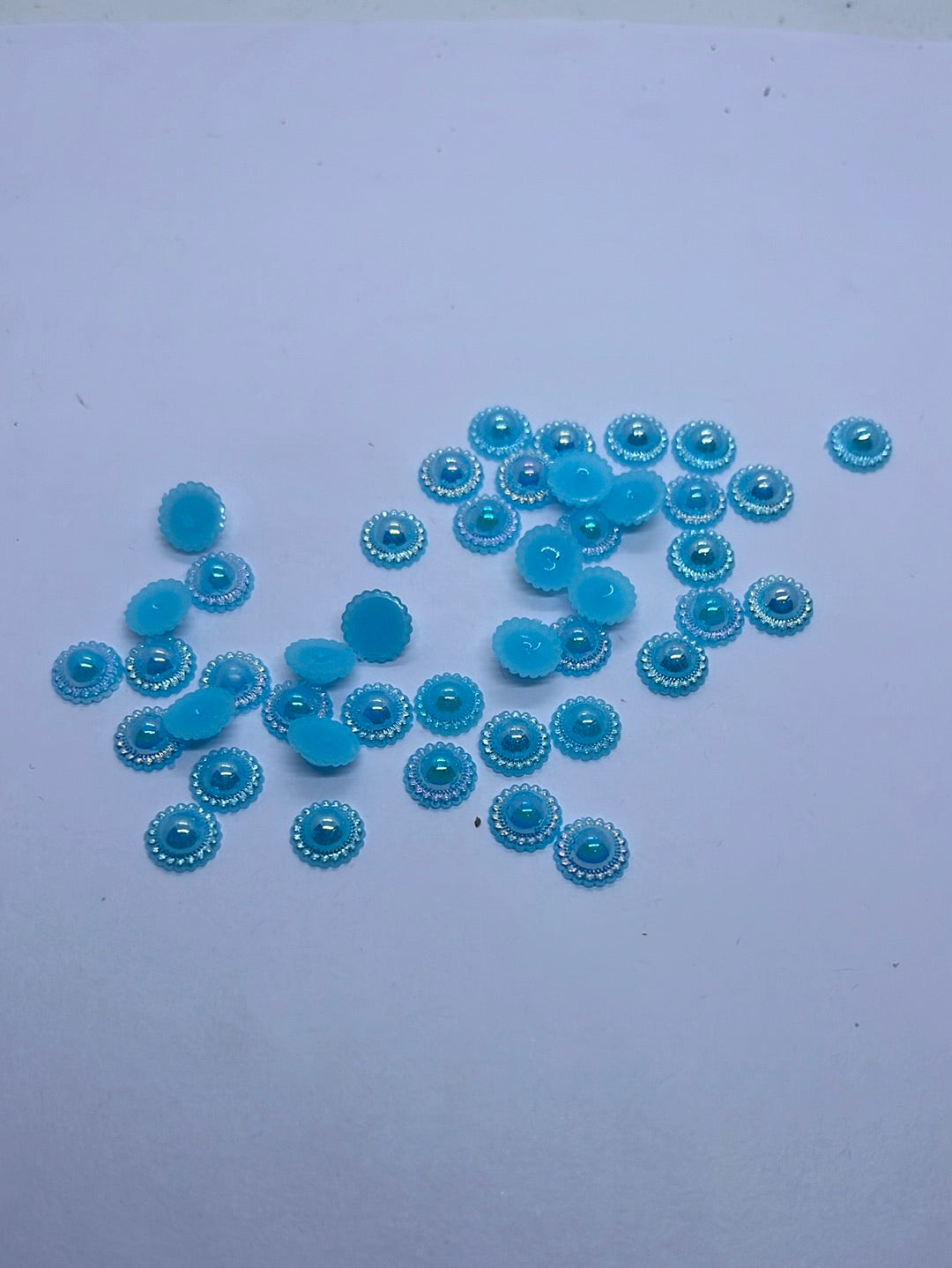 Acrylic  plastic color design beads -100g 4