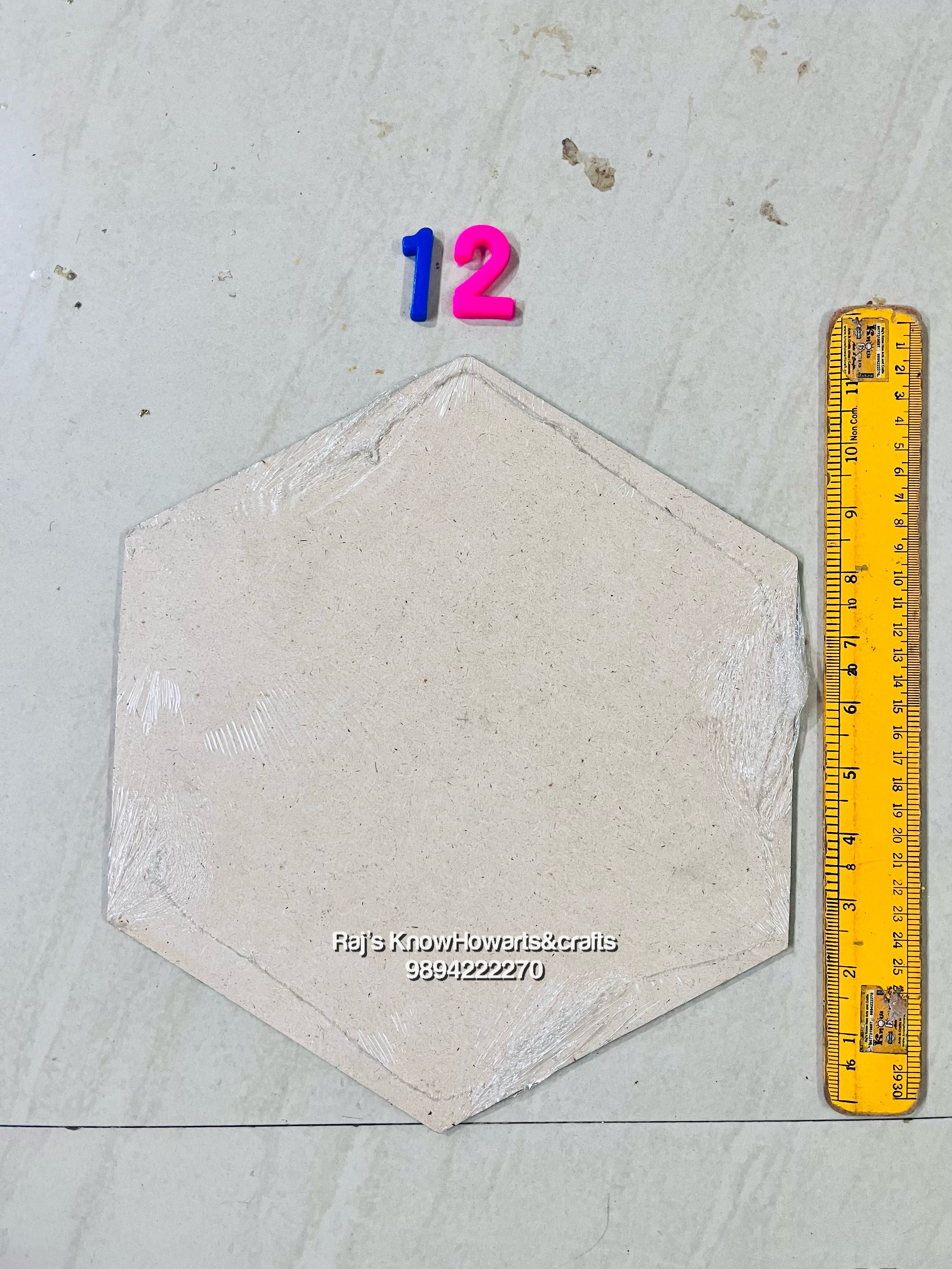 MDF Hexagon 12 inch