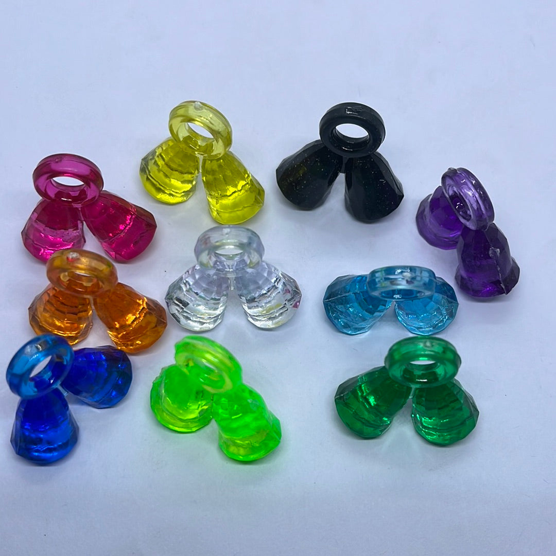 Acrylic  plastic    Multicoloured   beads -50g in a pack