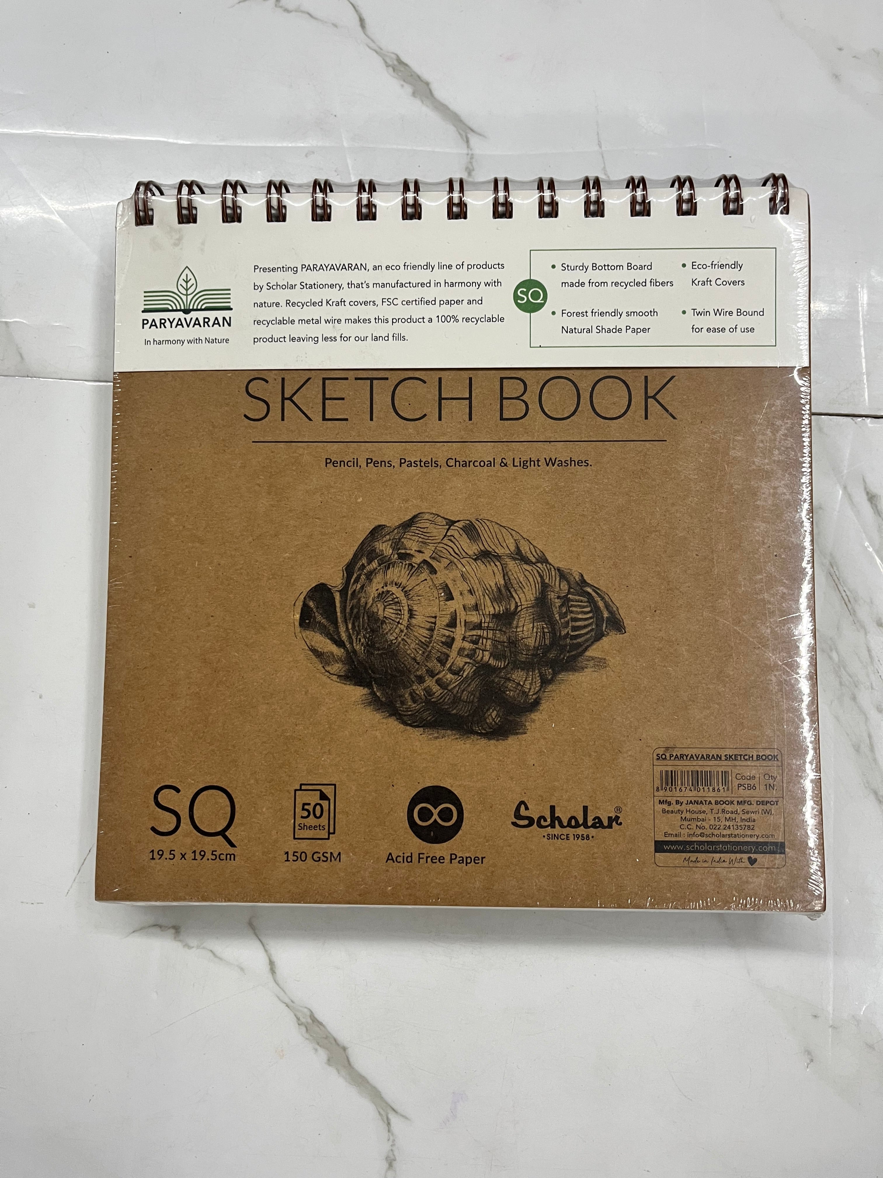 19.5x19.5 Scholar sketch book-150gsm