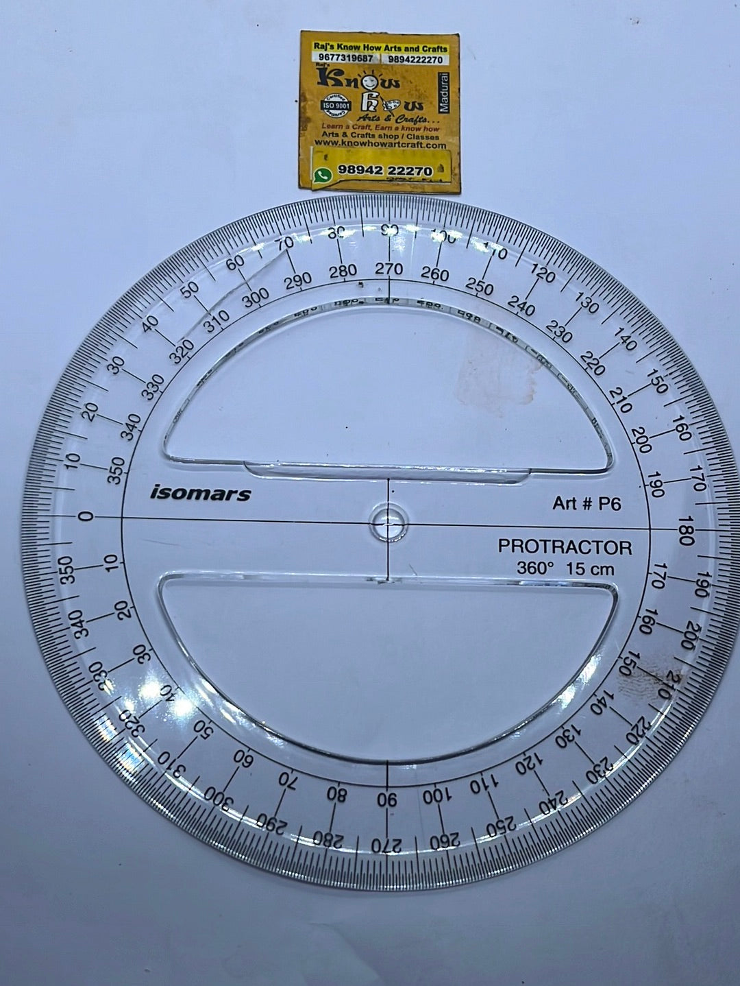 Protector D Circle protector 360degree 15cm – KnowHowArtCraft