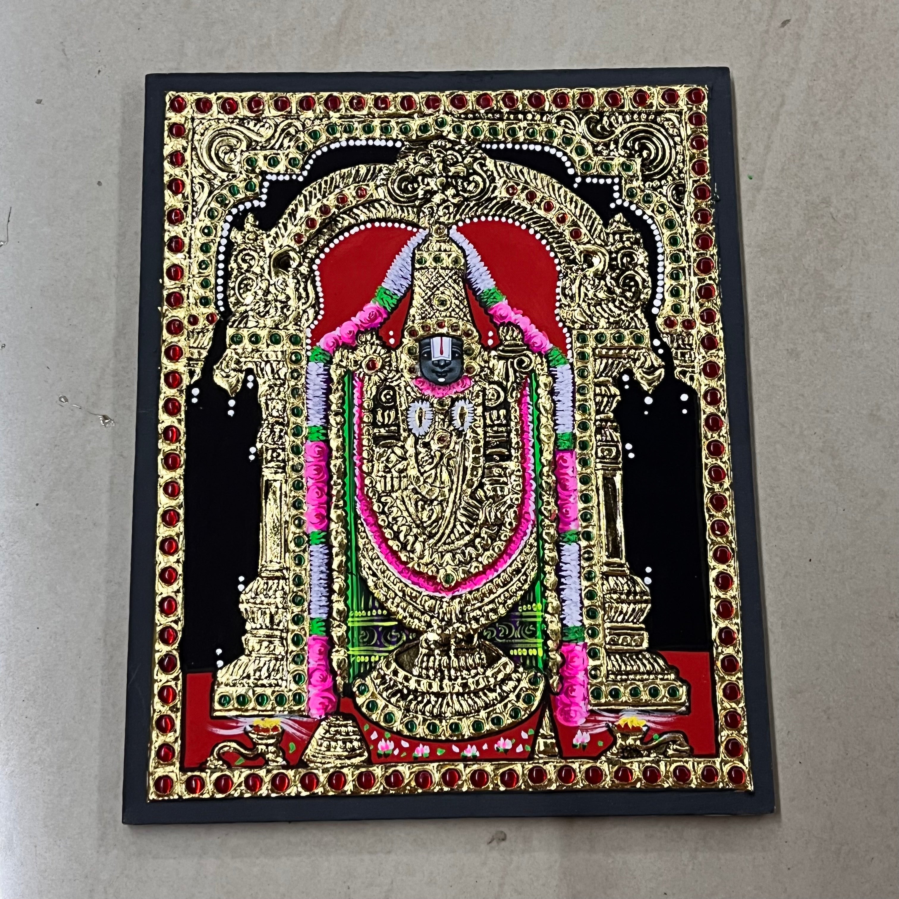 Tirupathi Balaji Tanjore painting 8x10(15days delivery form payment date)-1pack