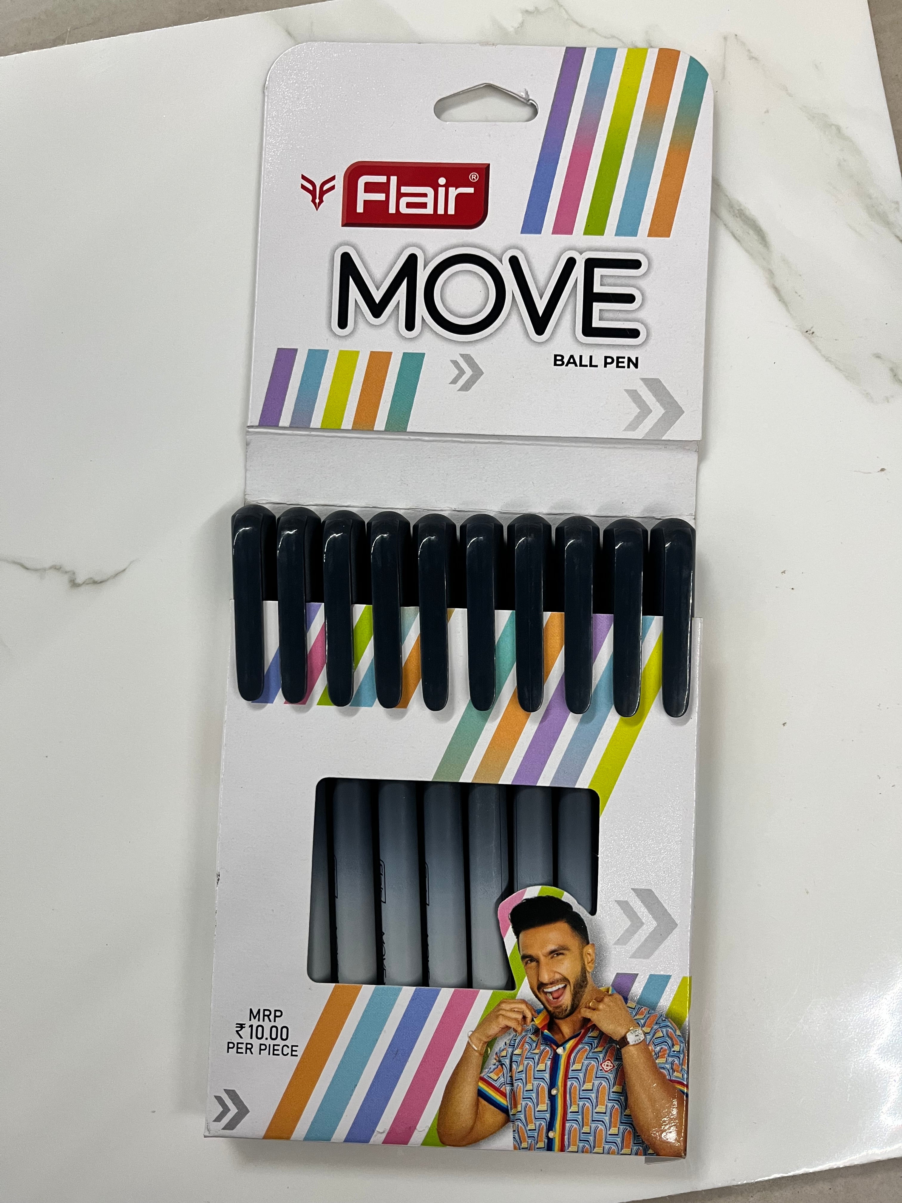 Flair Move Ball 
Pen black - 5 pc