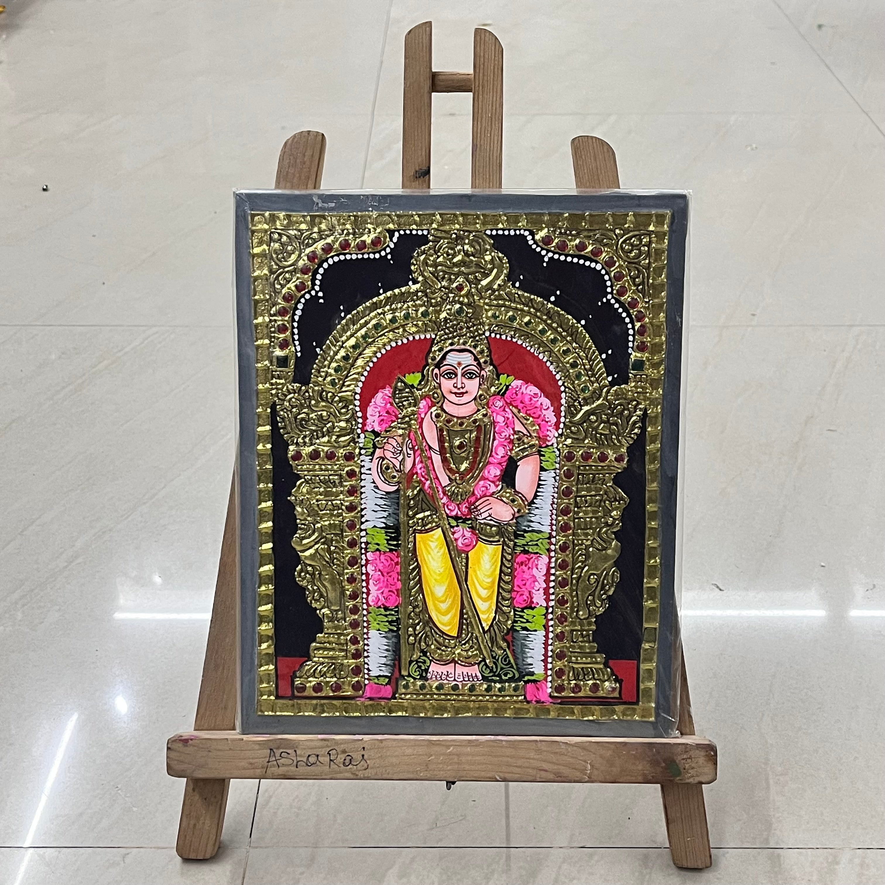 Murugan Tanjore painting 8x10(15days delivery form payment date)-1pack